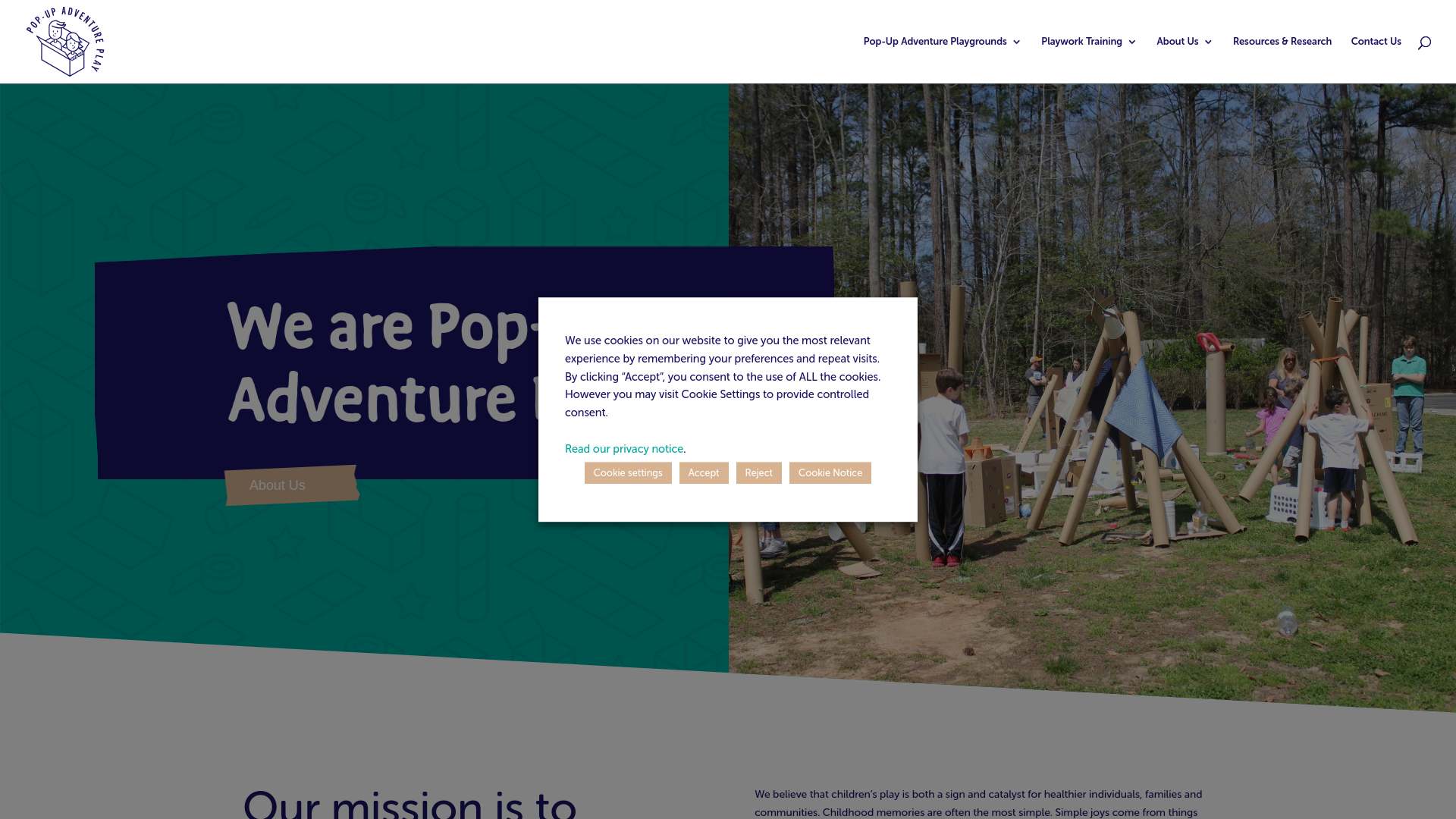 Website screenshot