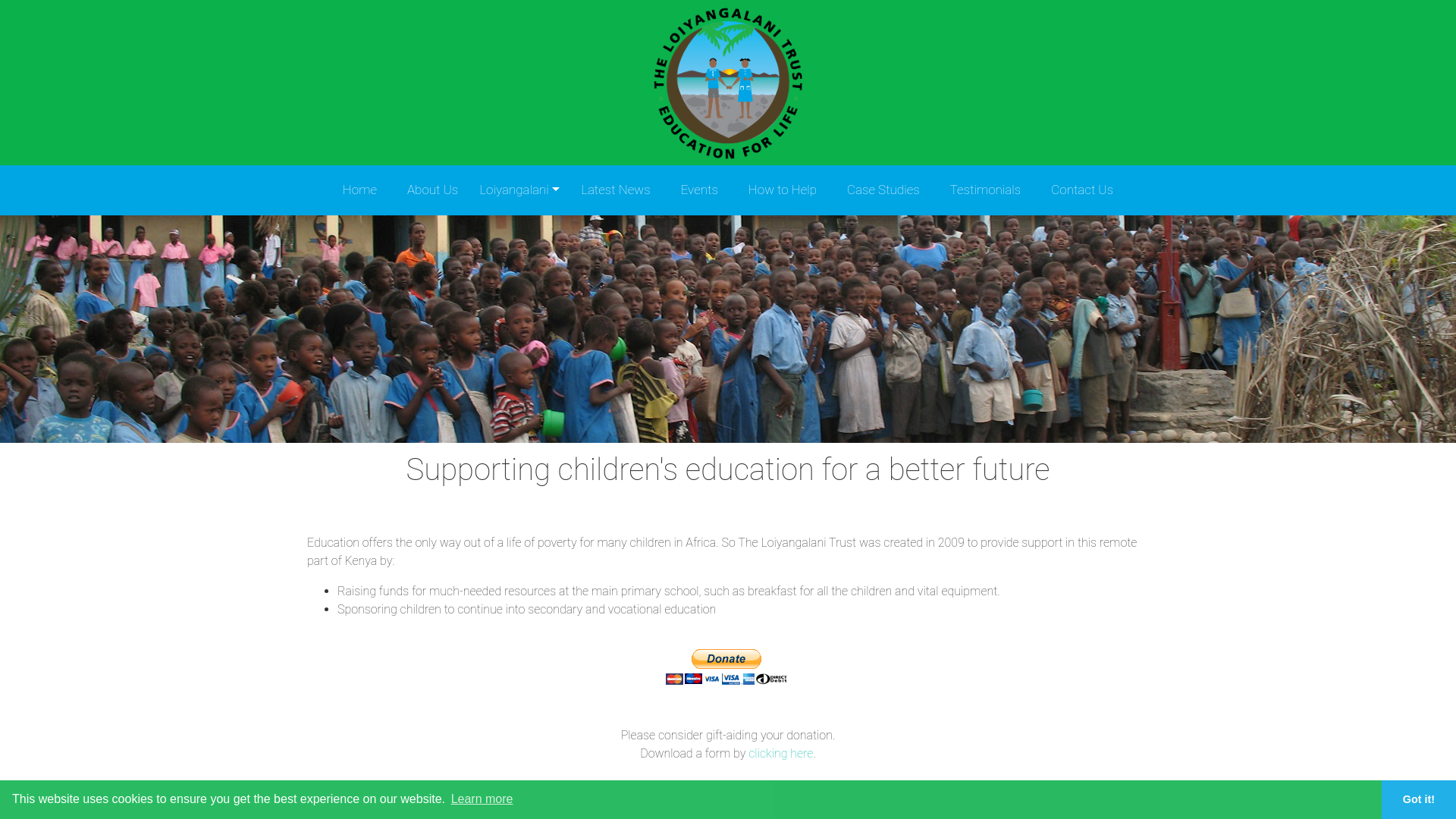 Website screenshot