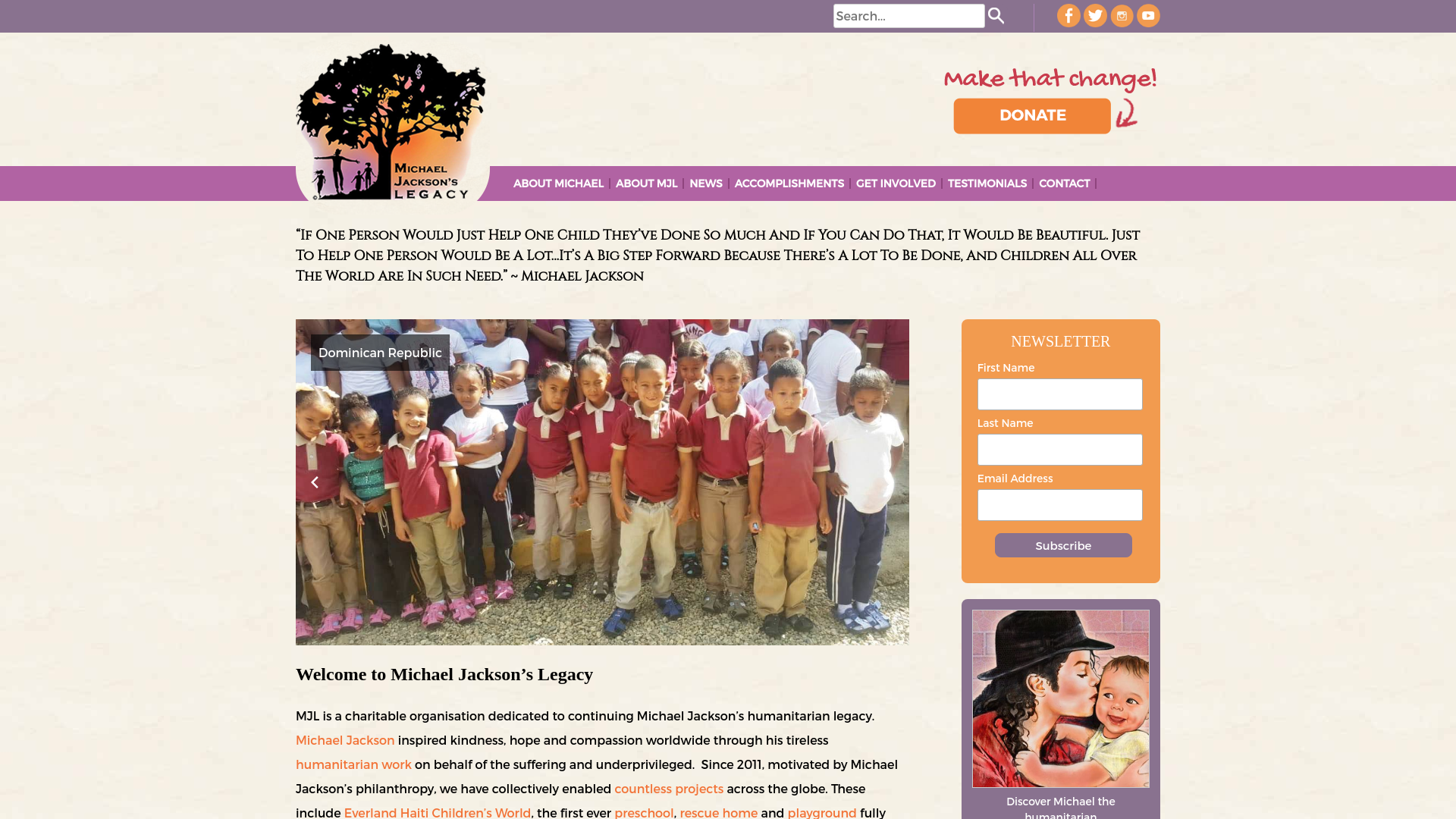 Website screenshot