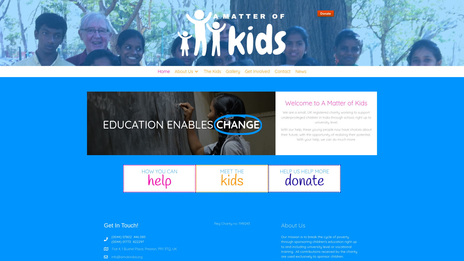 Website screenshot