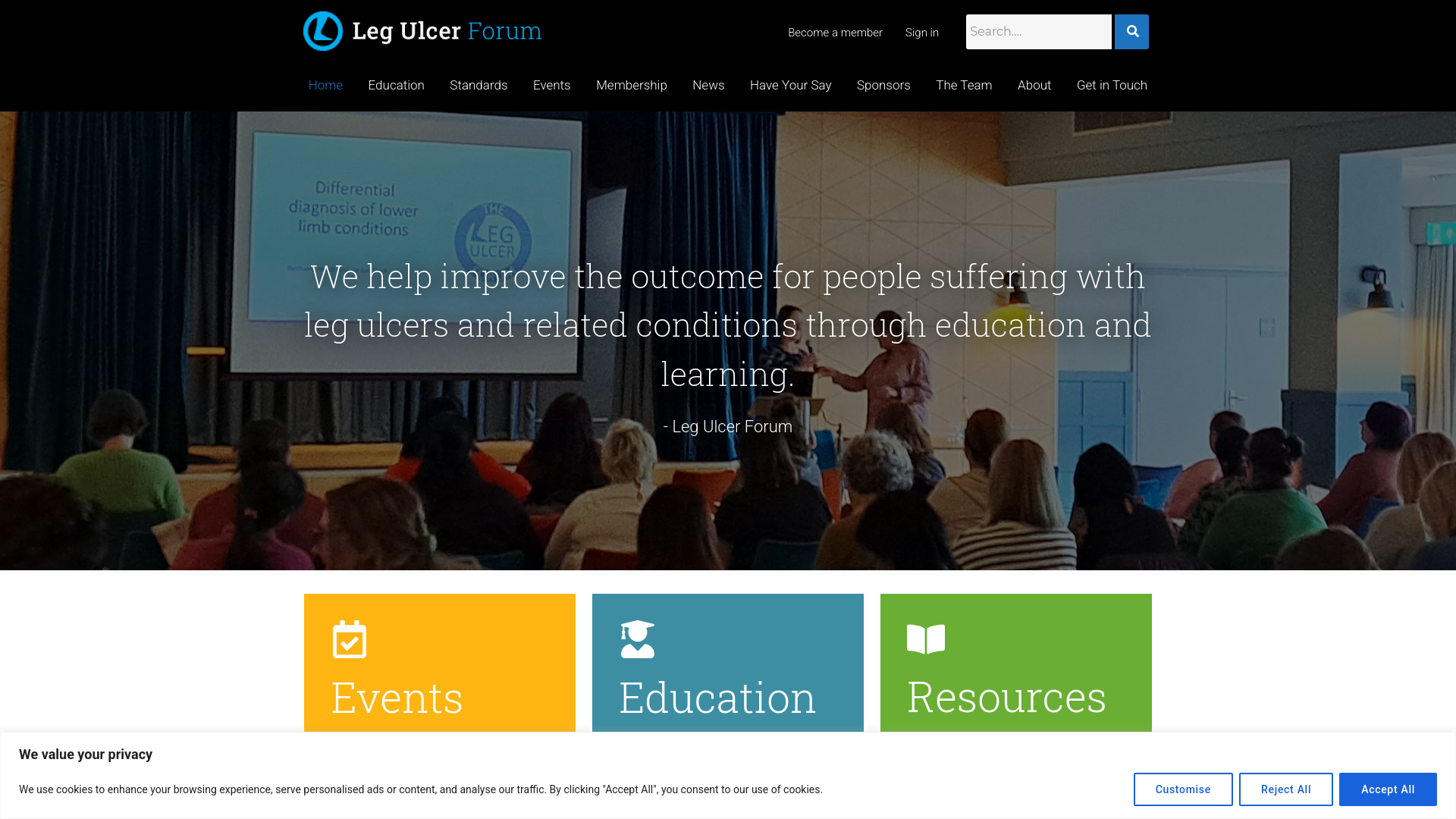 Website screenshot