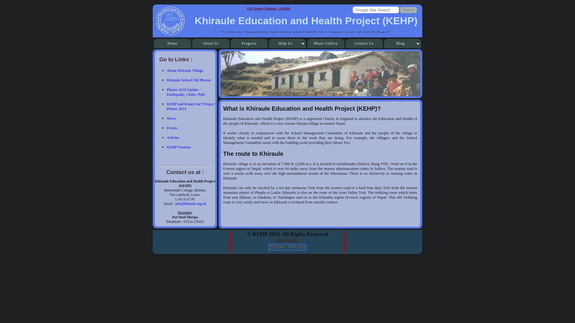 Website screenshot