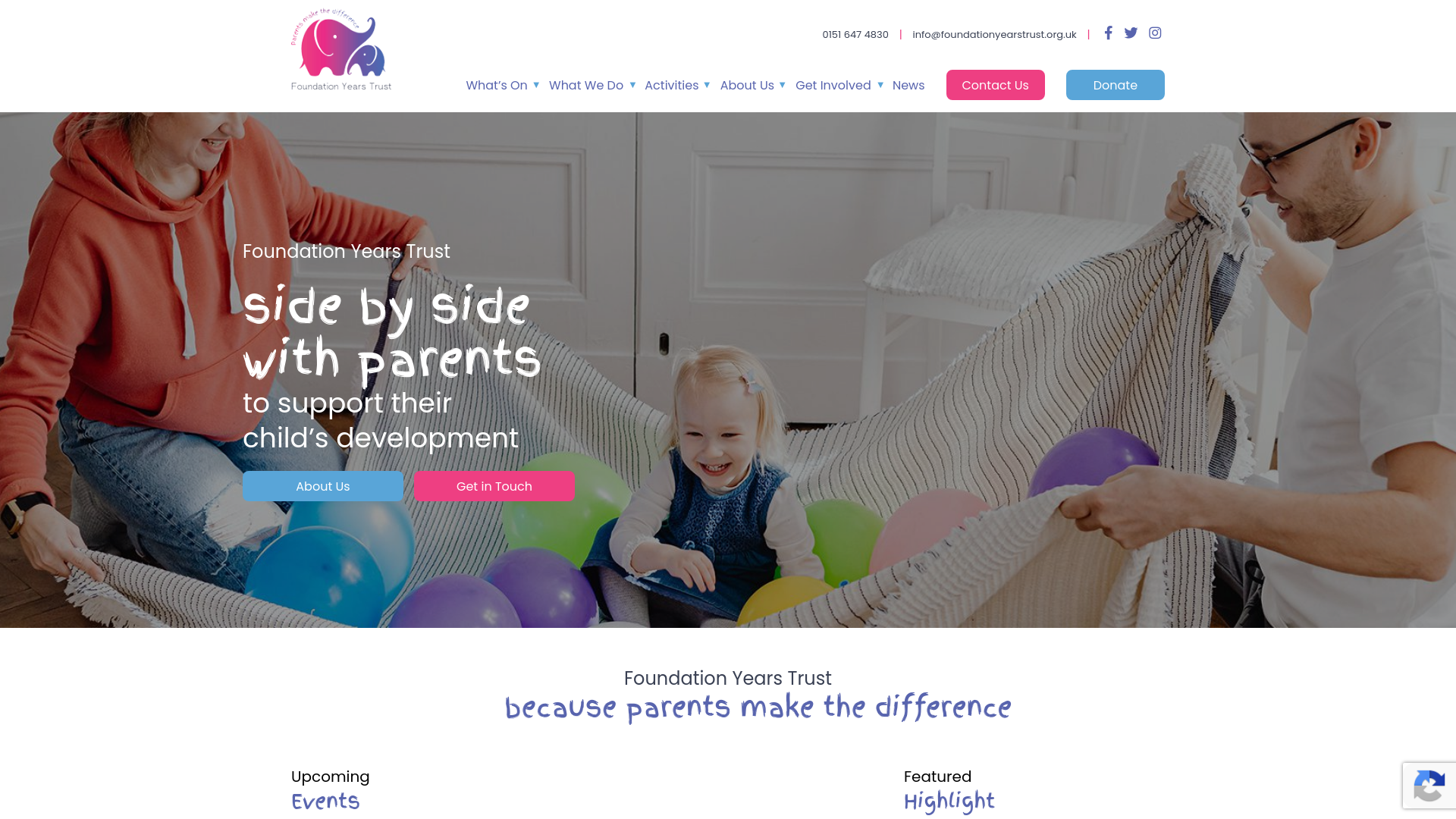 Website screenshot