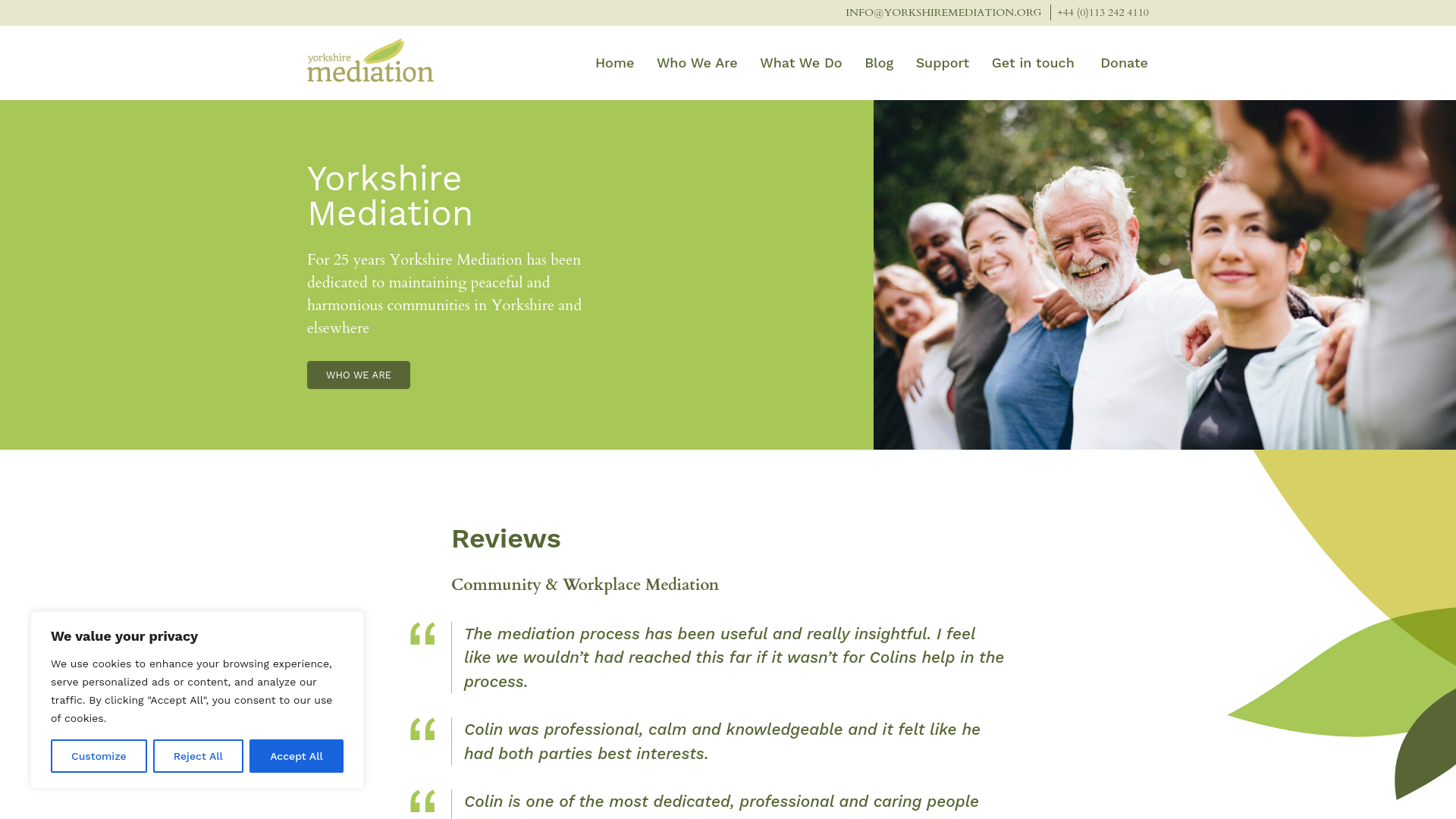 Website screenshot
