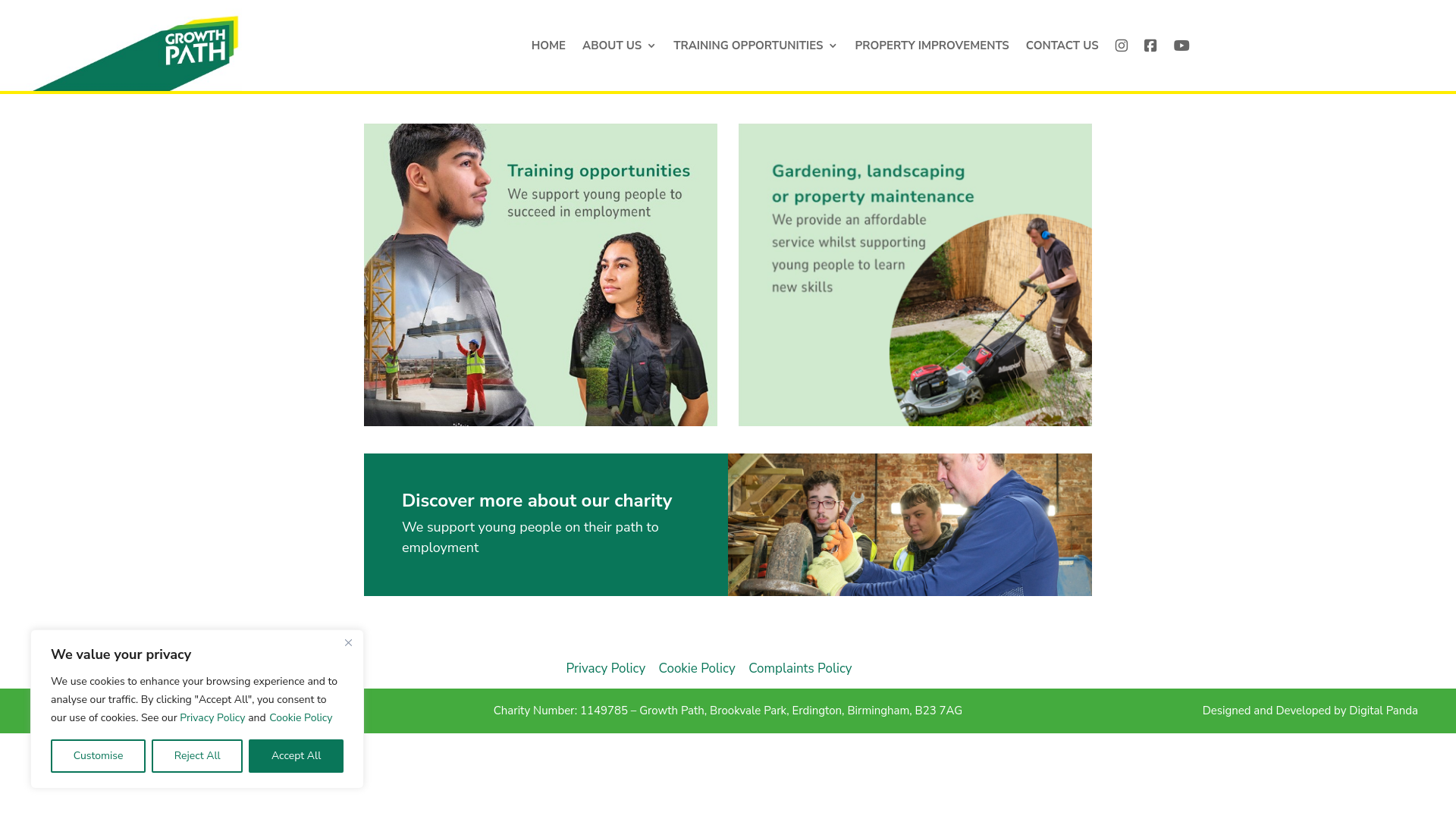Website screenshot