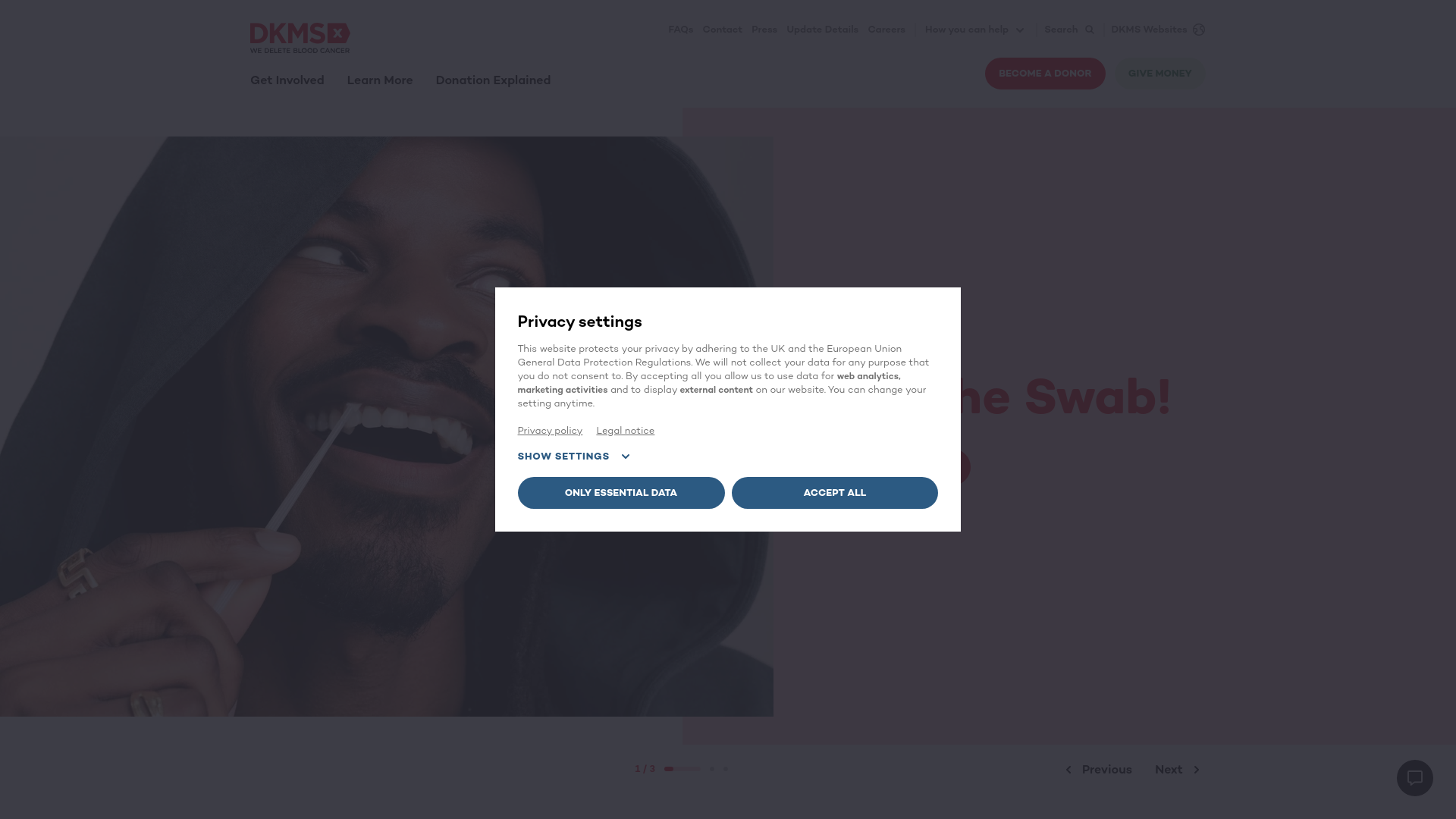 Website screenshot