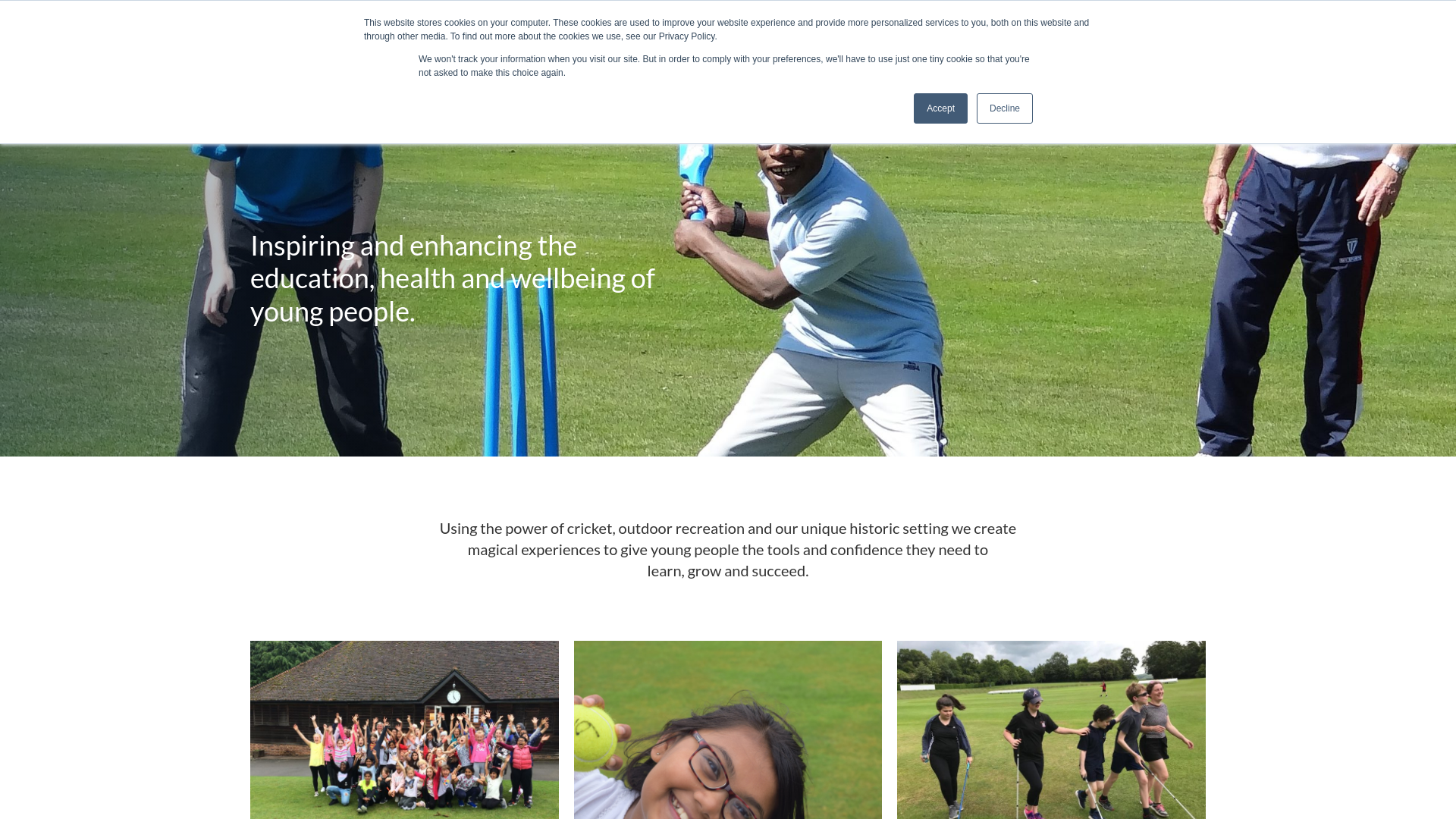 Website screenshot