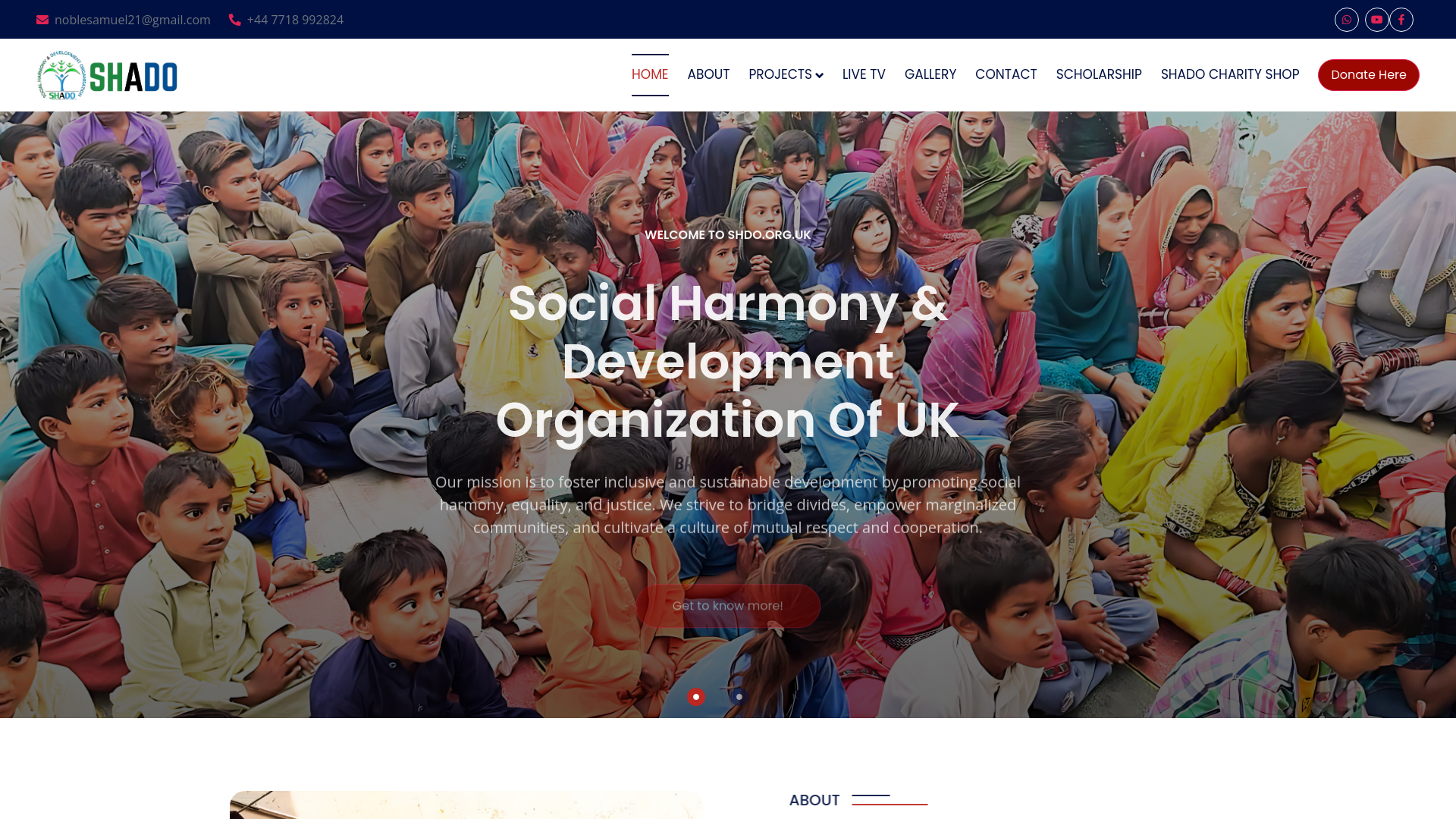 Website screenshot