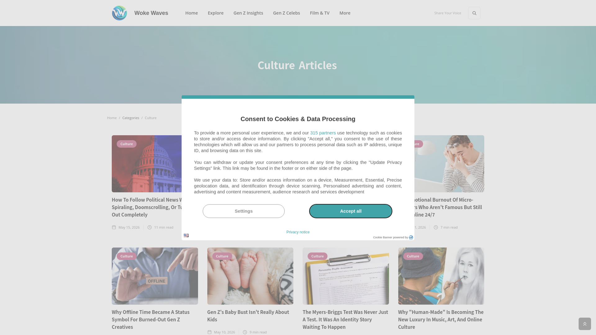 Website screenshot