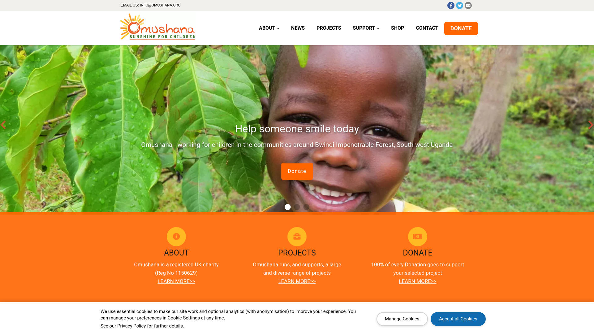 Website screenshot