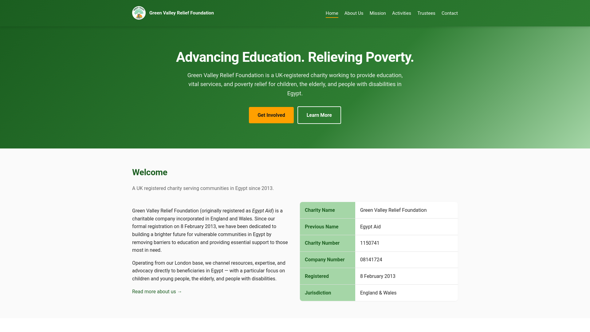 Website screenshot
