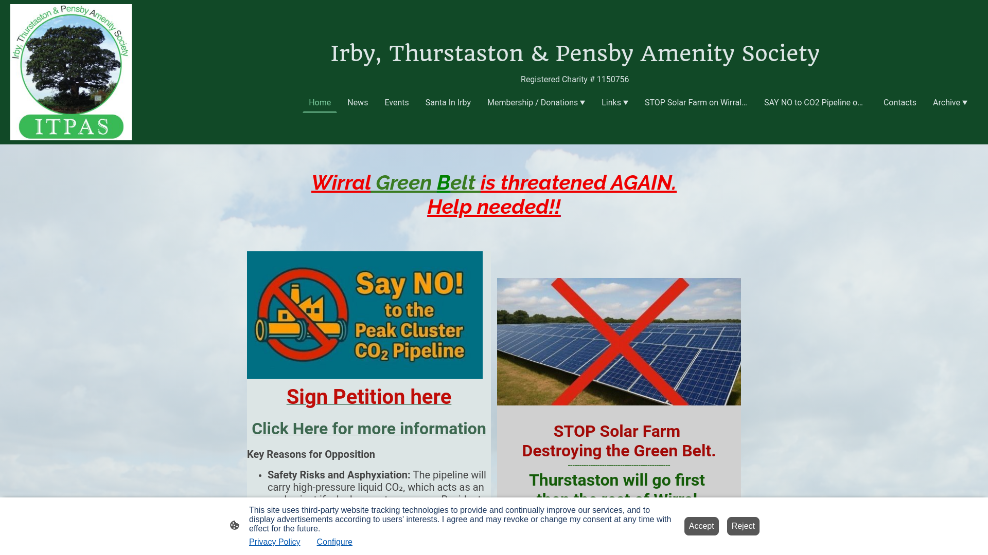 Website screenshot