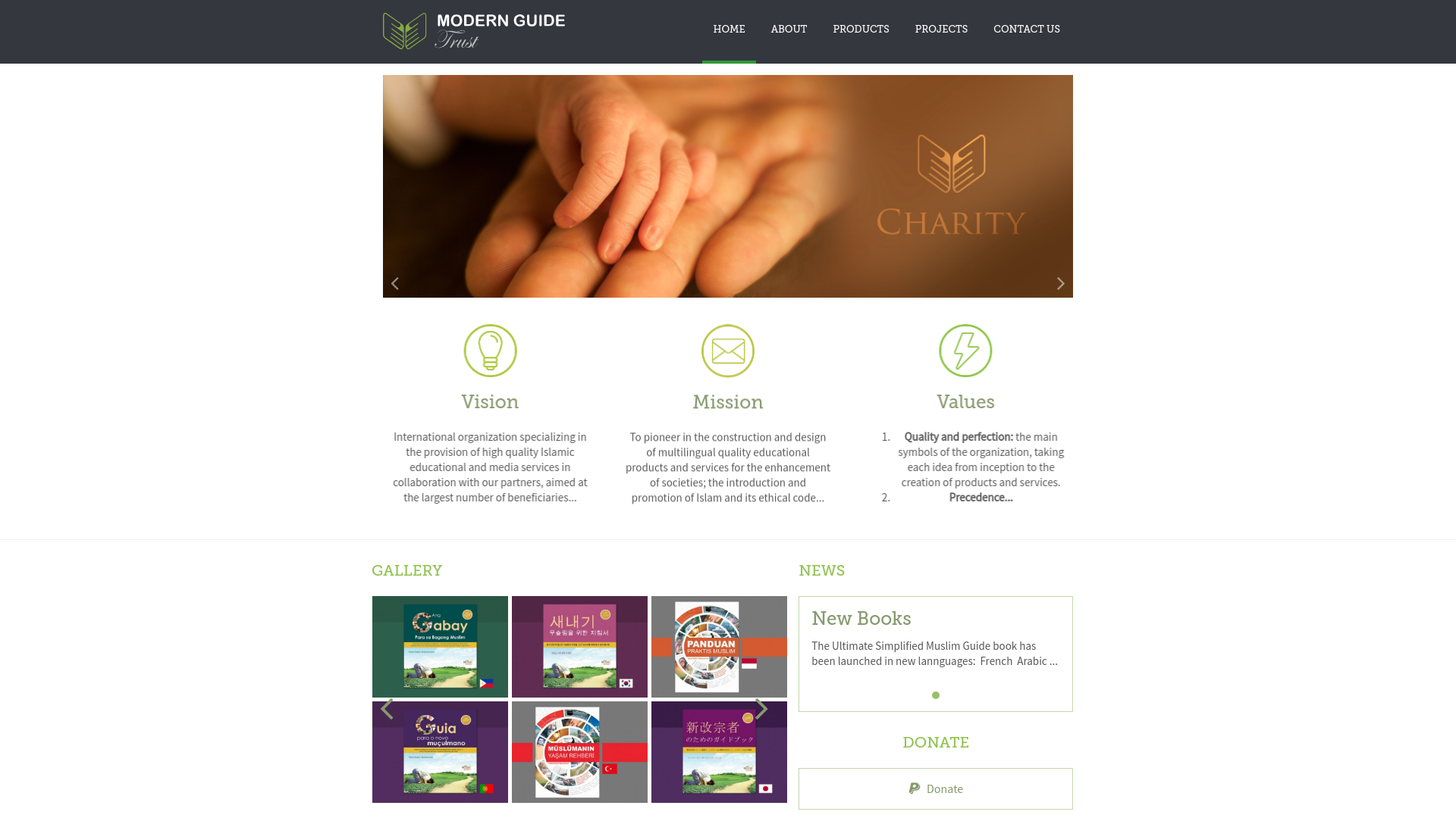 Website screenshot