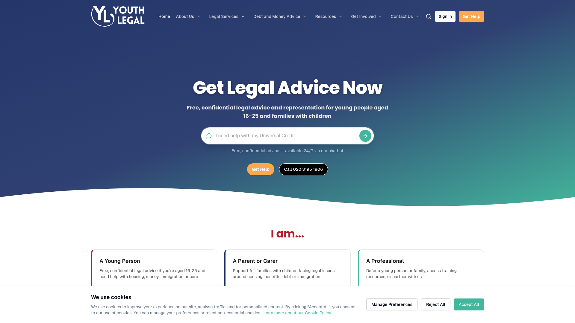 Website screenshot