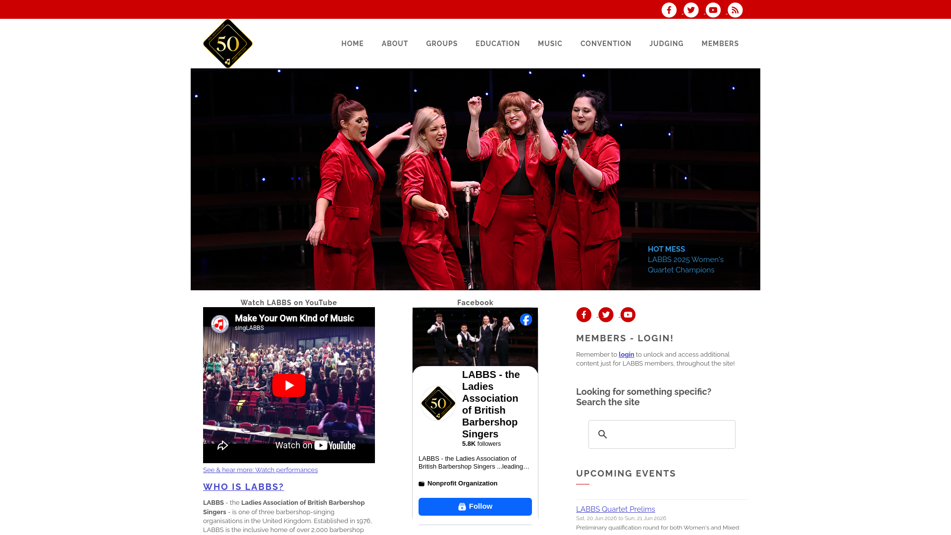 Website screenshot