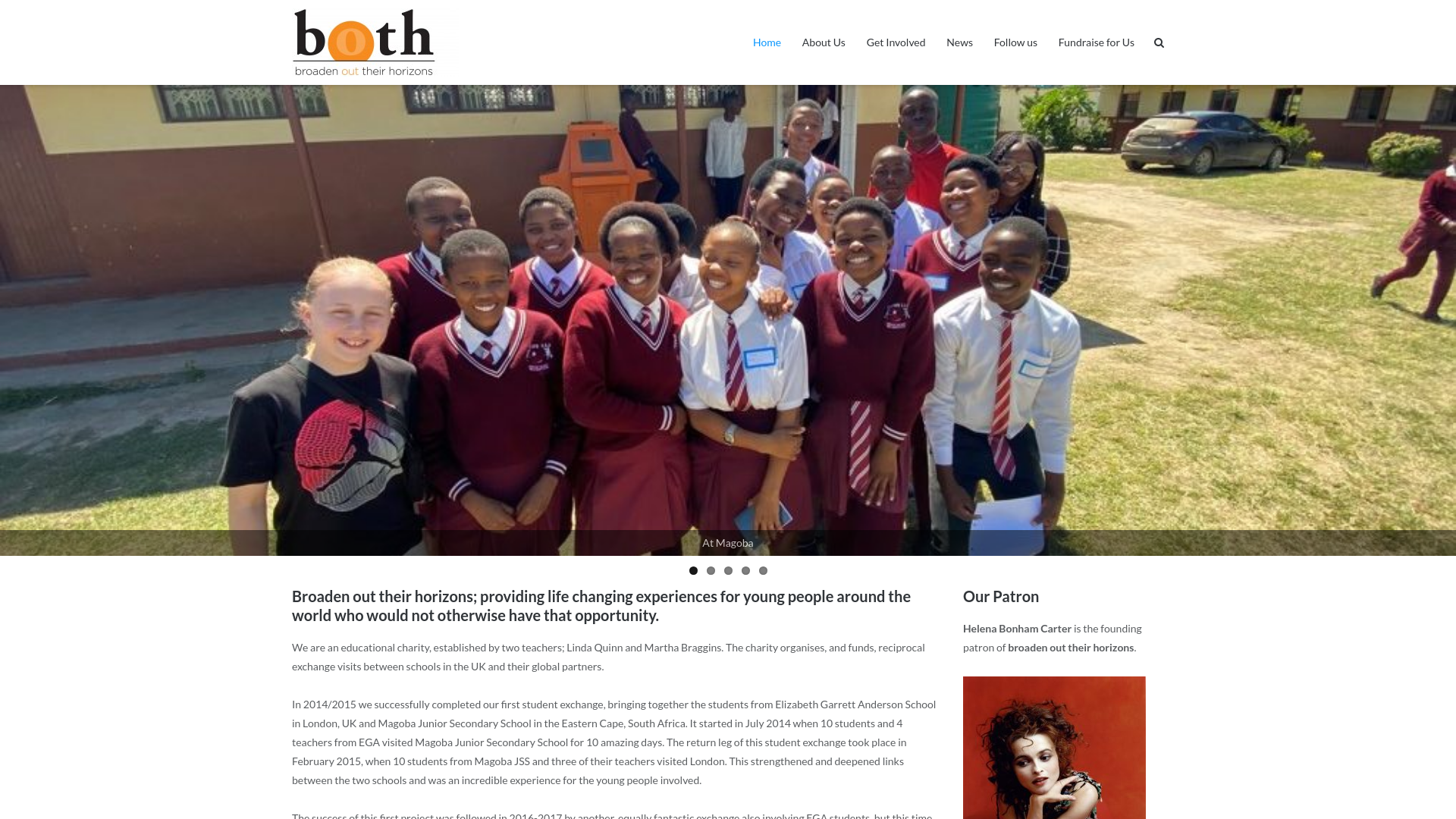 Website screenshot