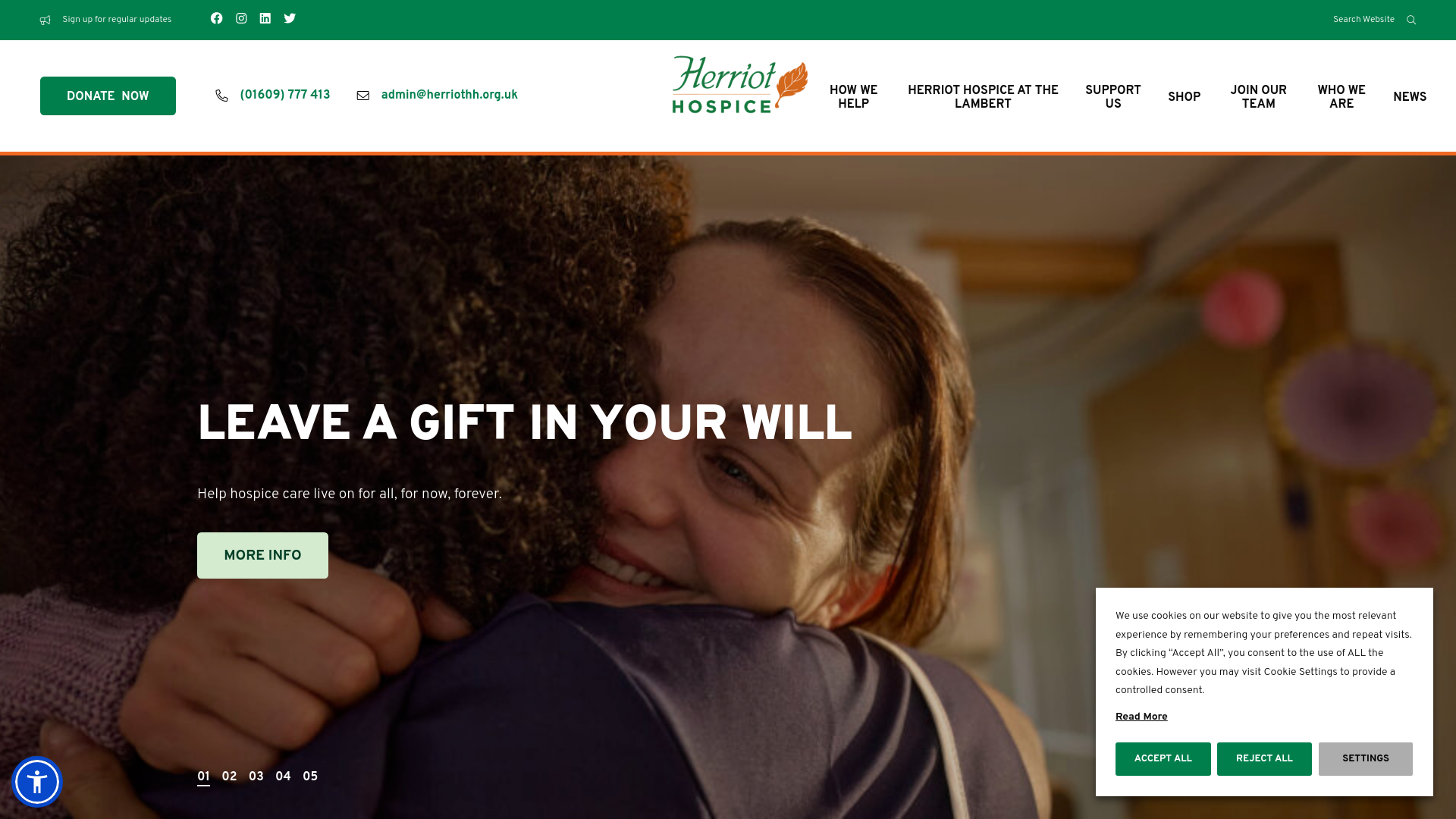 Website screenshot