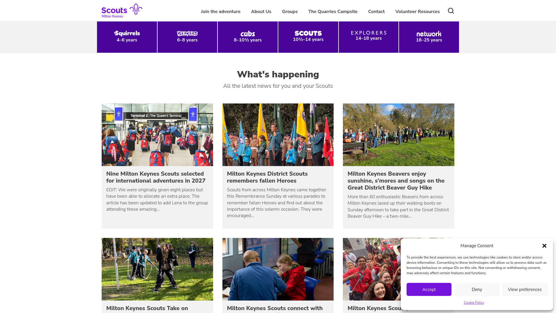 Website screenshot