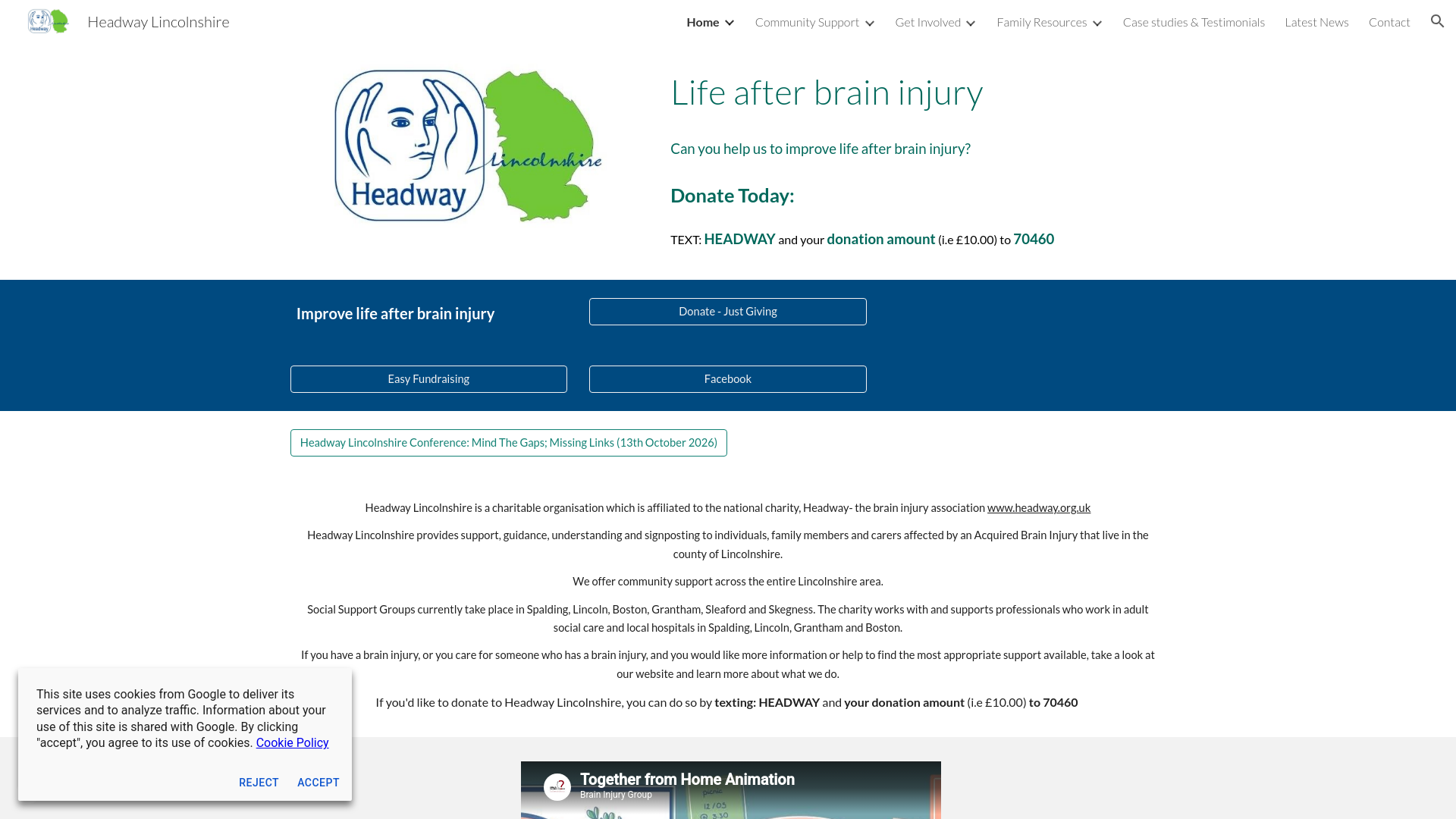 Website screenshot