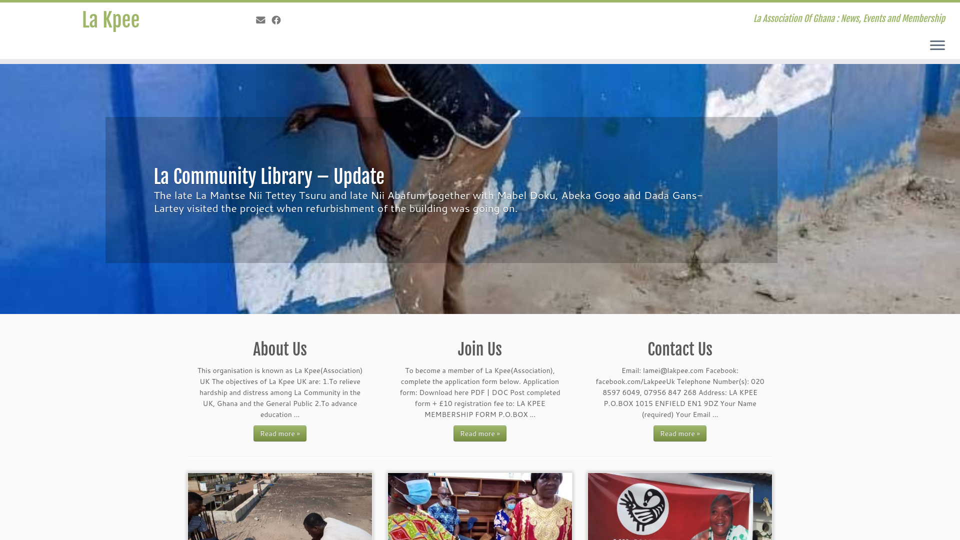 Website screenshot