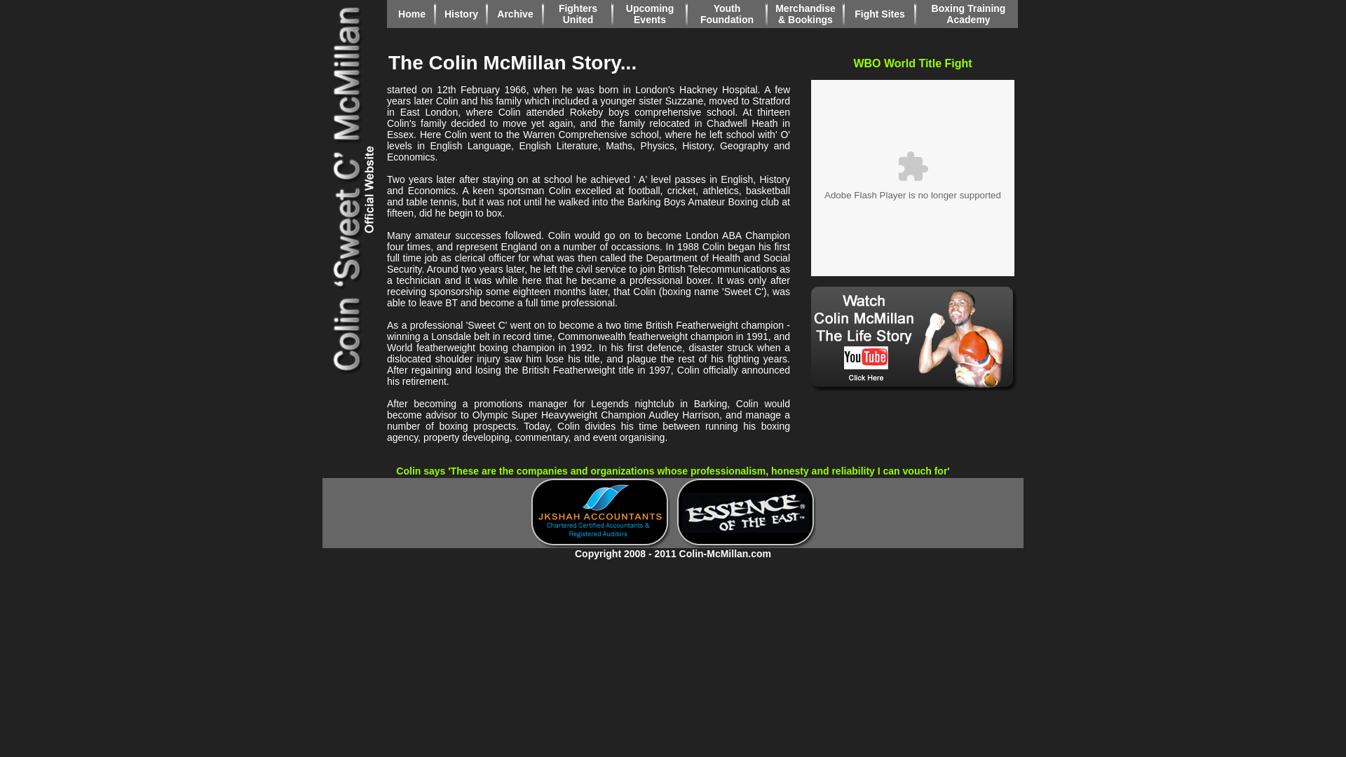 Website screenshot