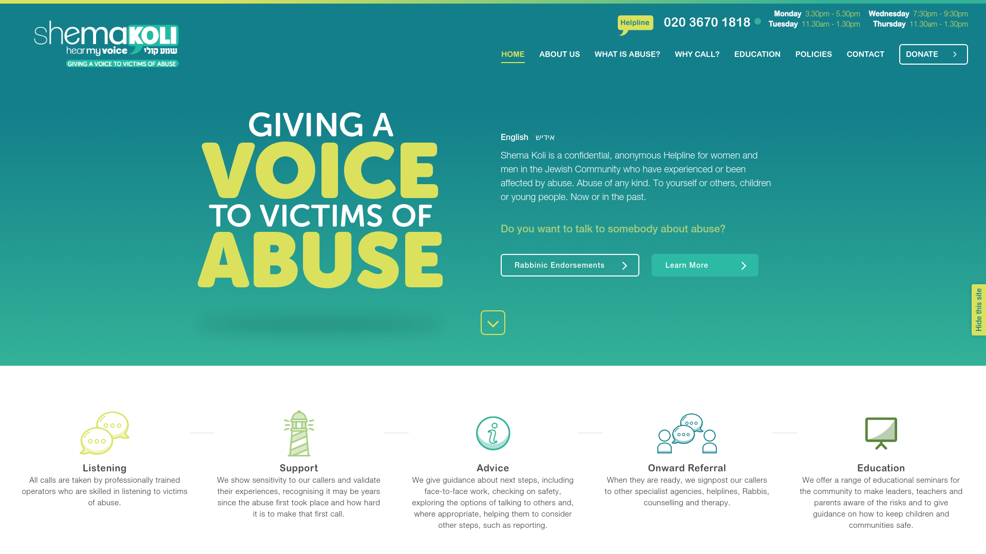 Website screenshot
