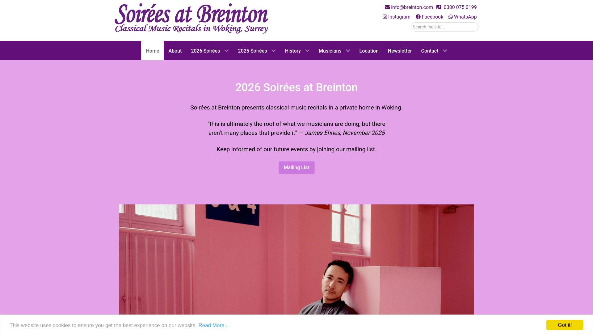 Website screenshot