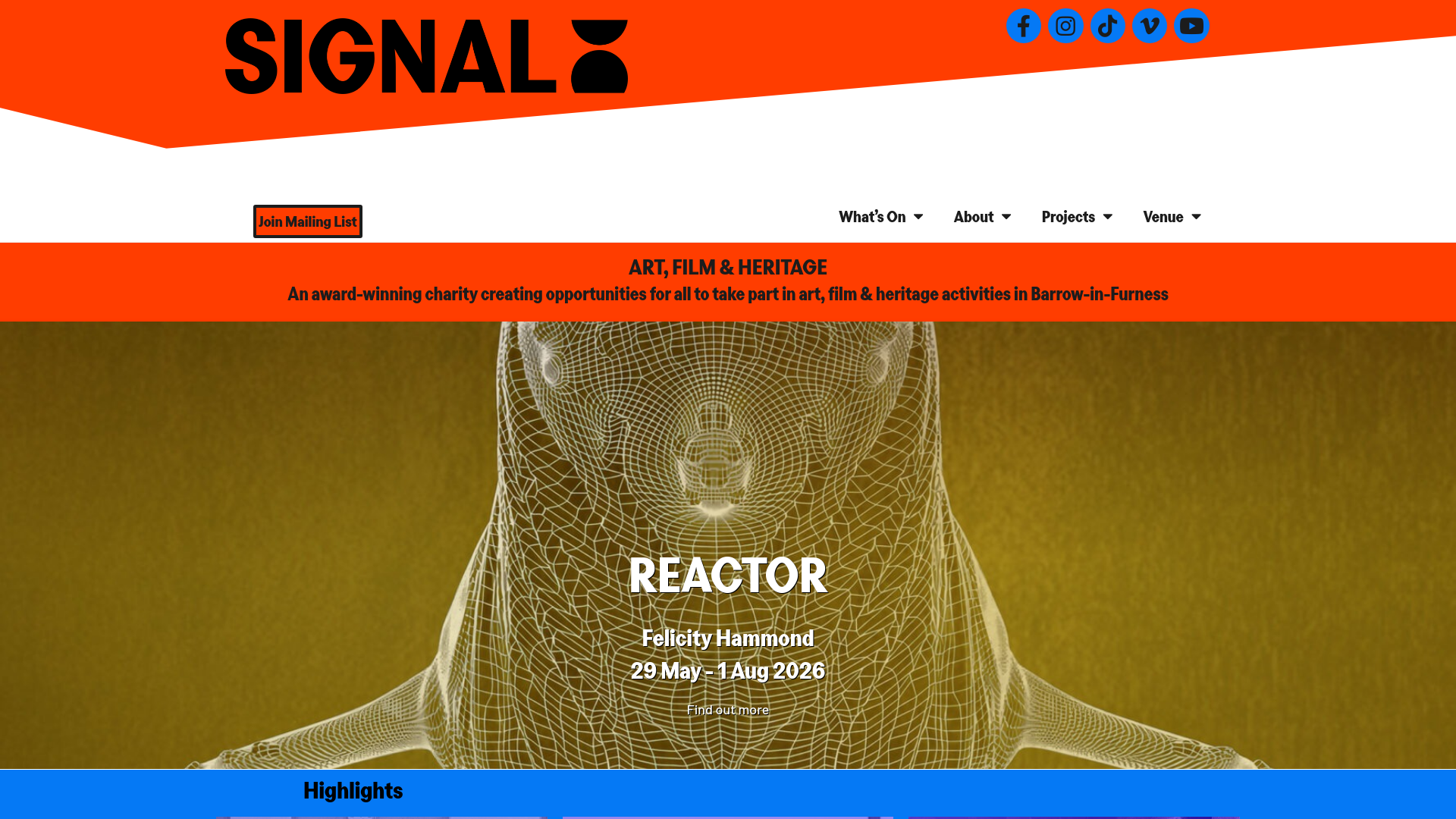 Website screenshot