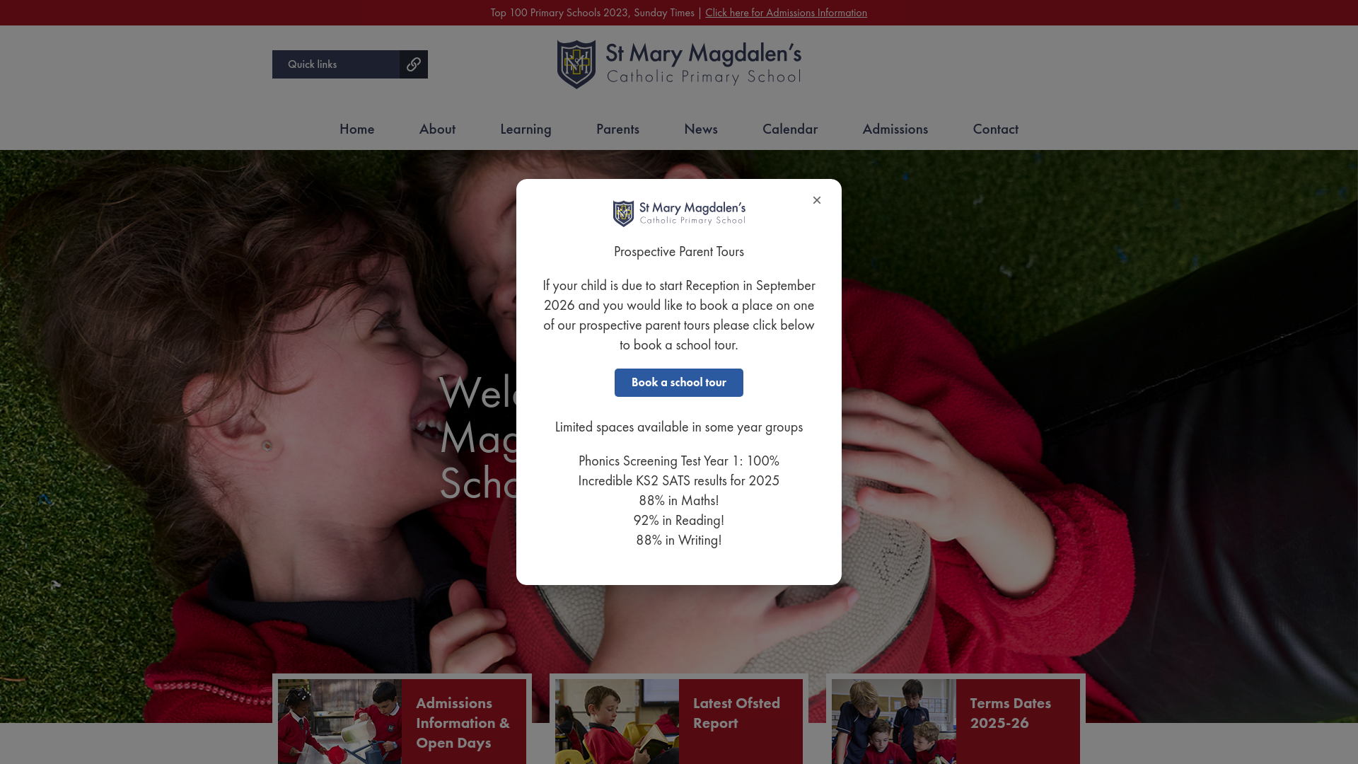 Website screenshot
