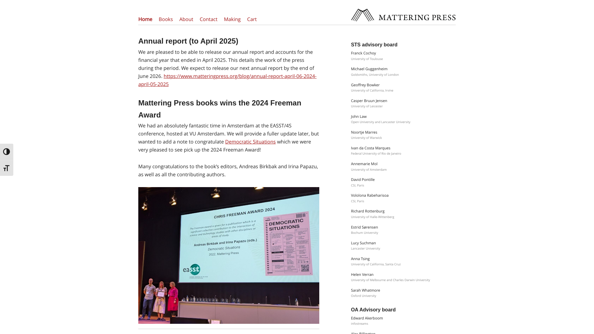 Website screenshot