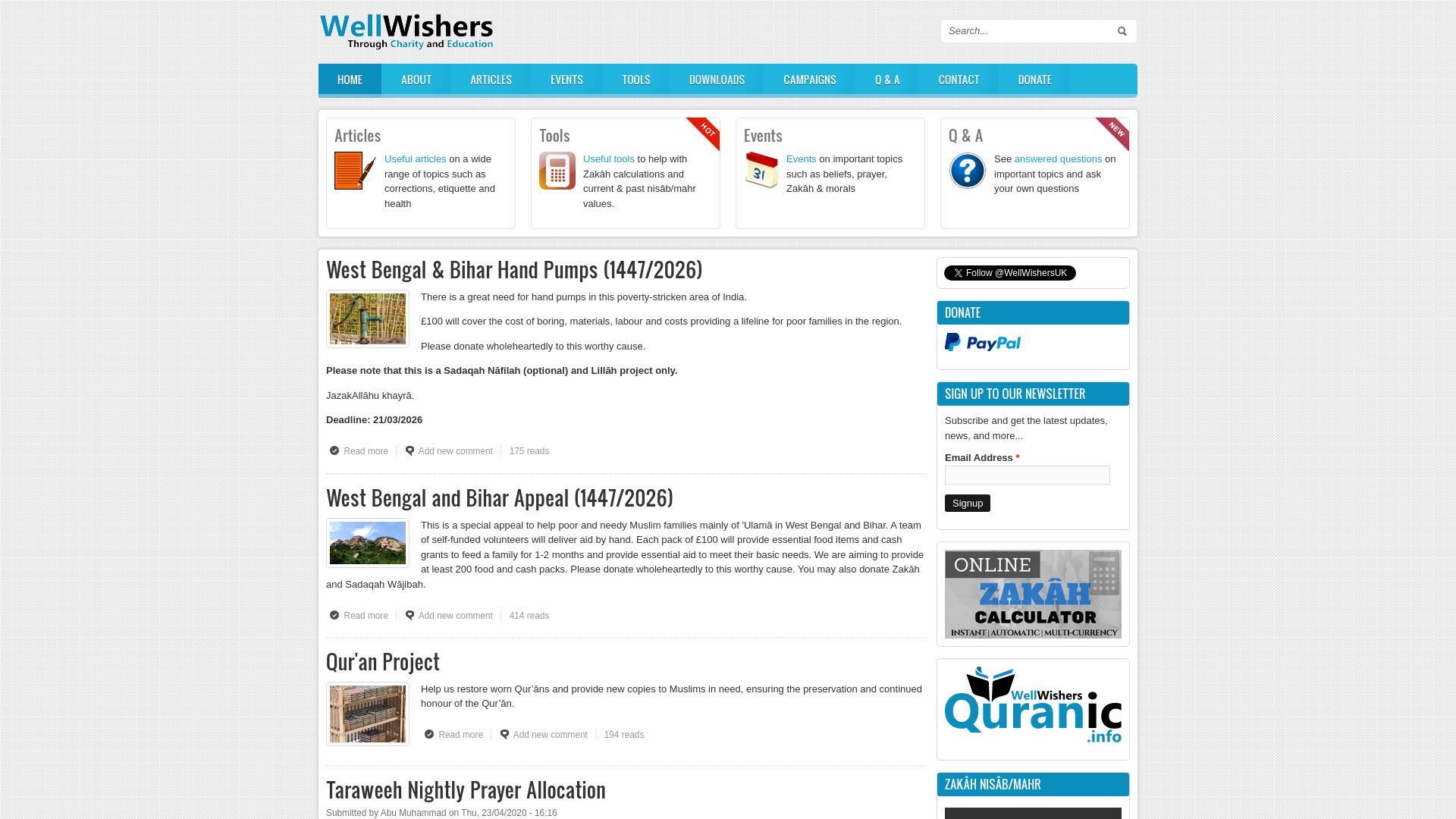 Website screenshot