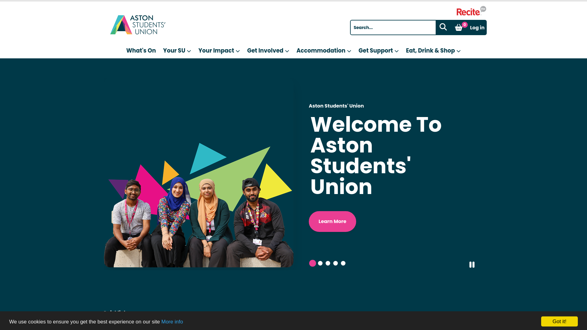 Website screenshot