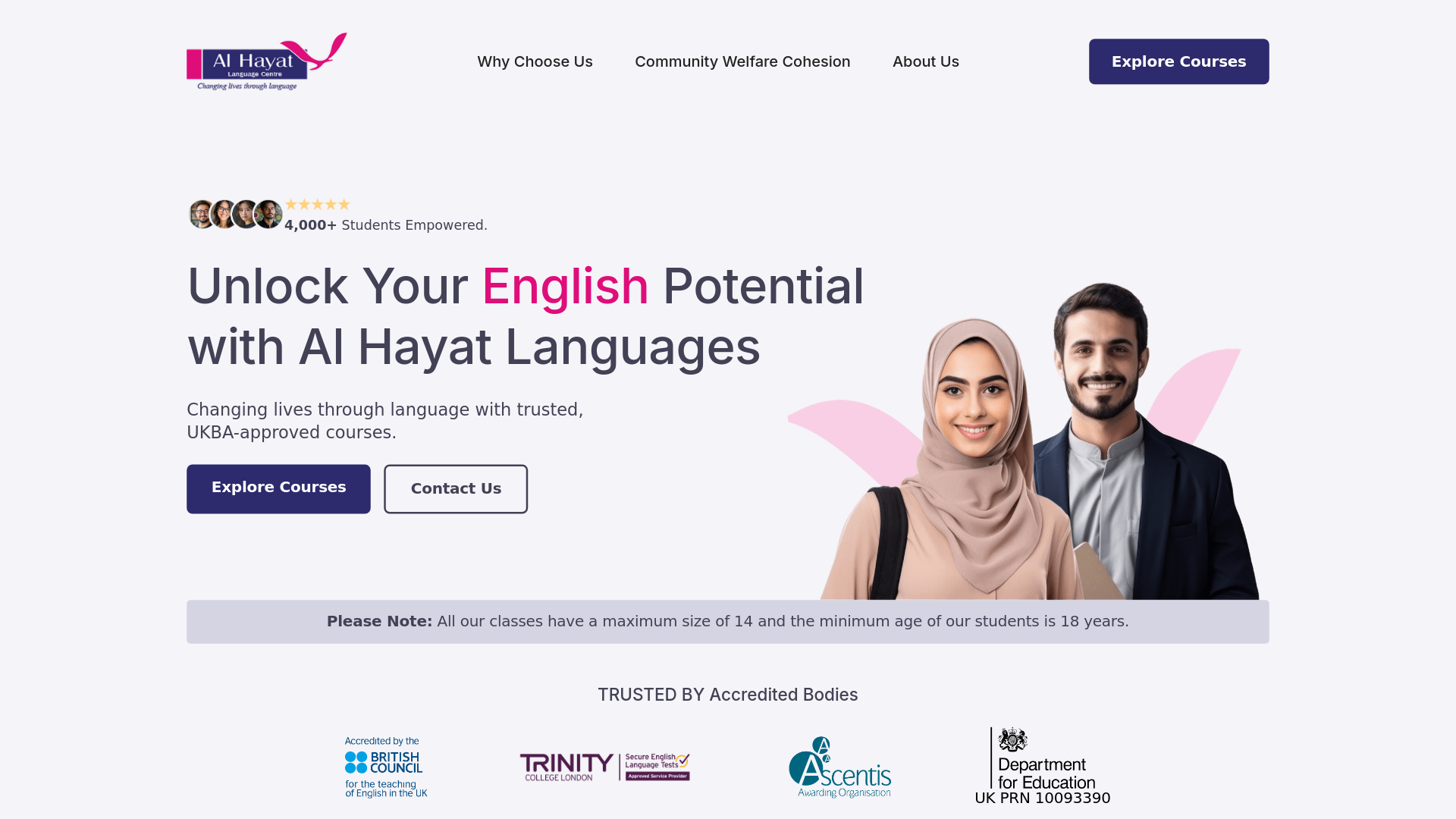 Website screenshot