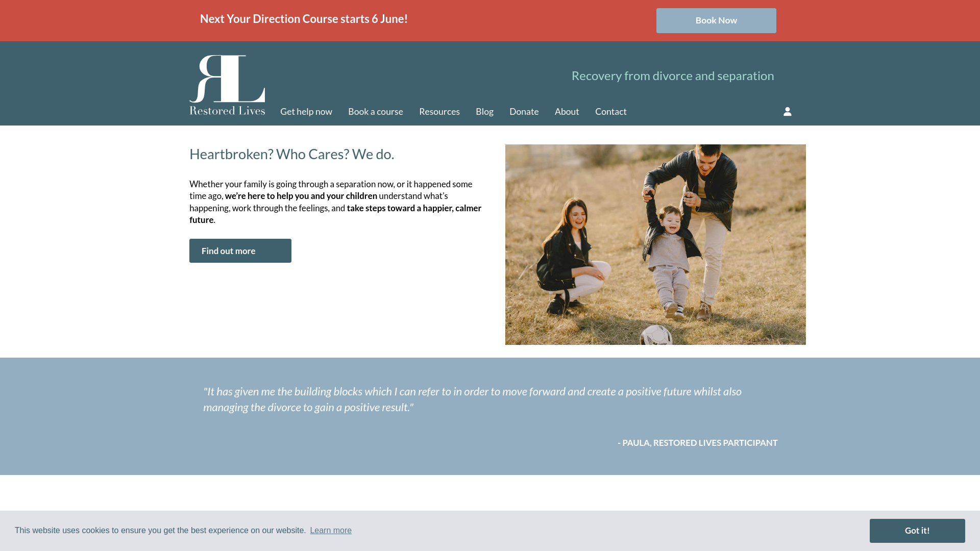 Website screenshot