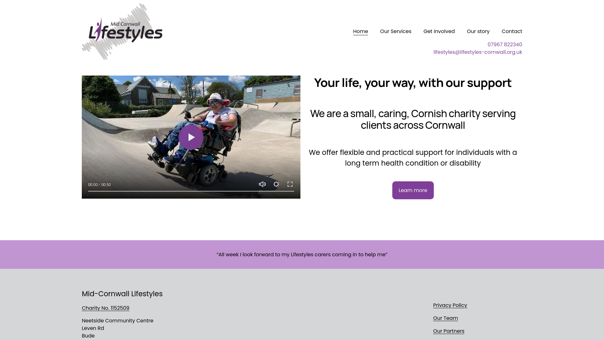 Website screenshot