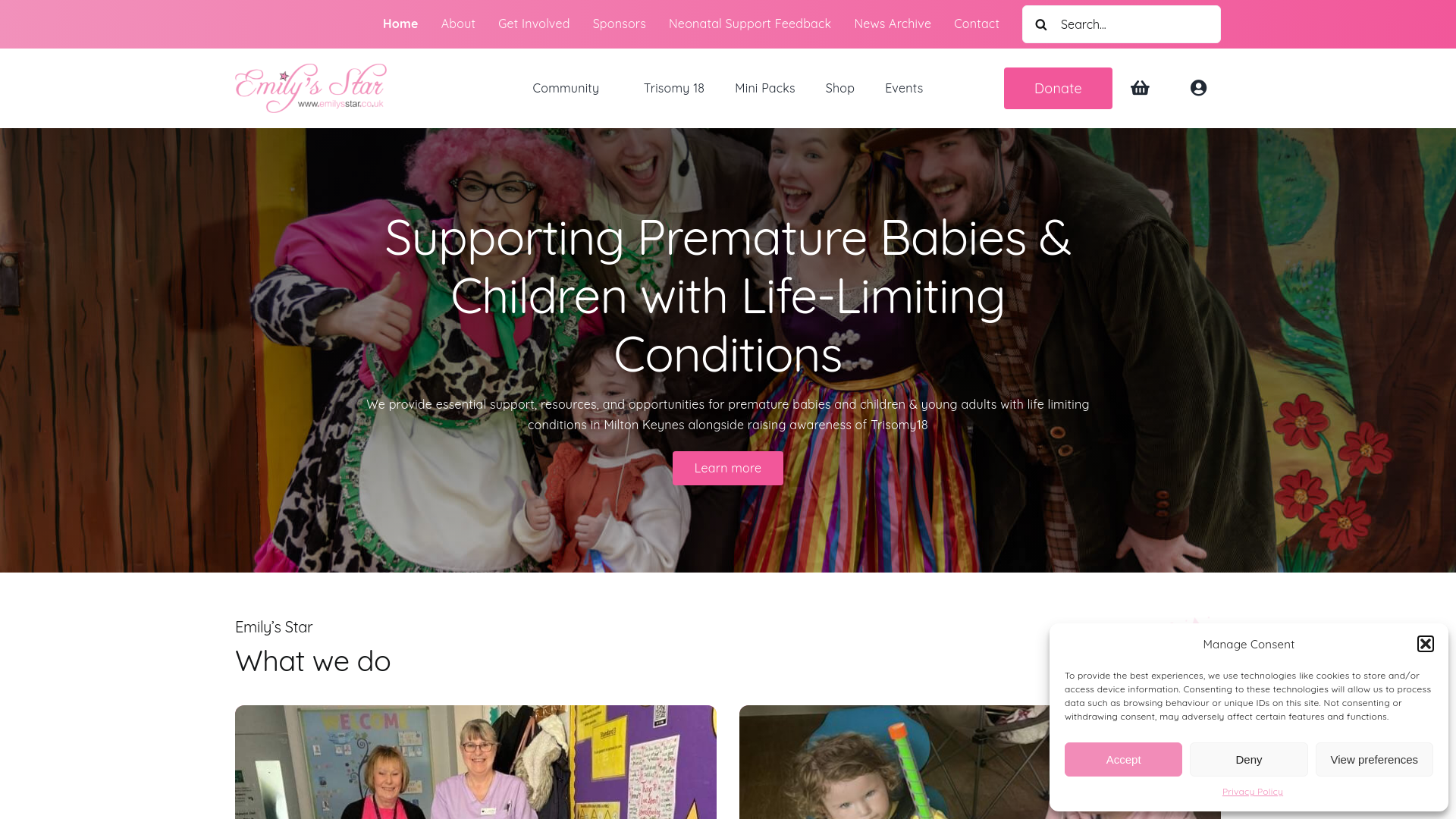 Website screenshot