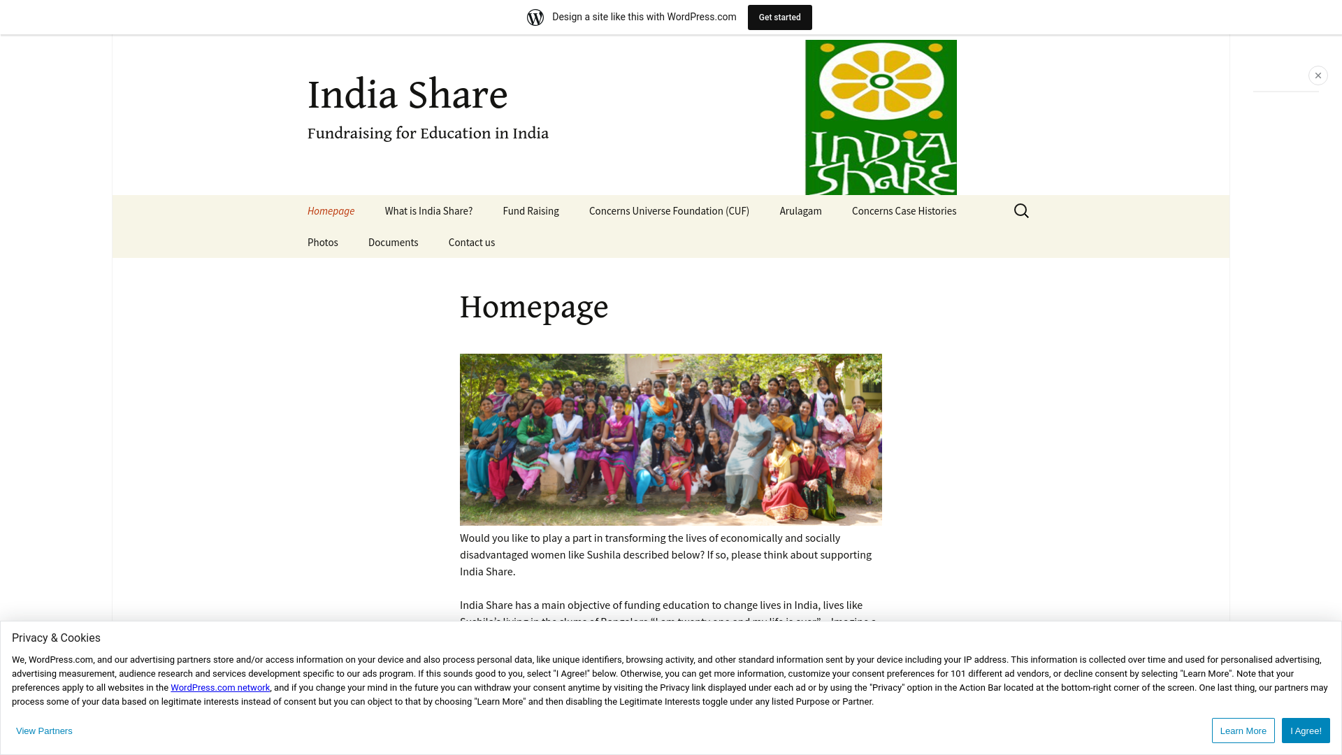 Website screenshot
