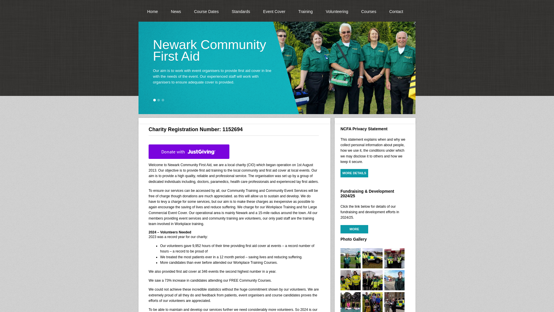 Website screenshot