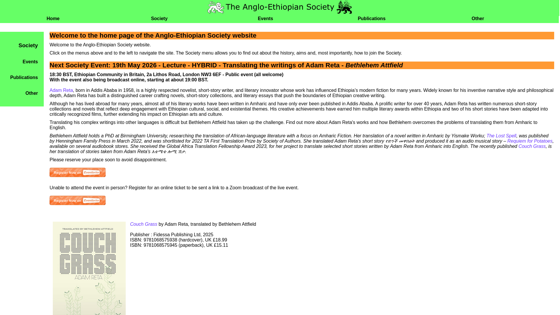 Website screenshot