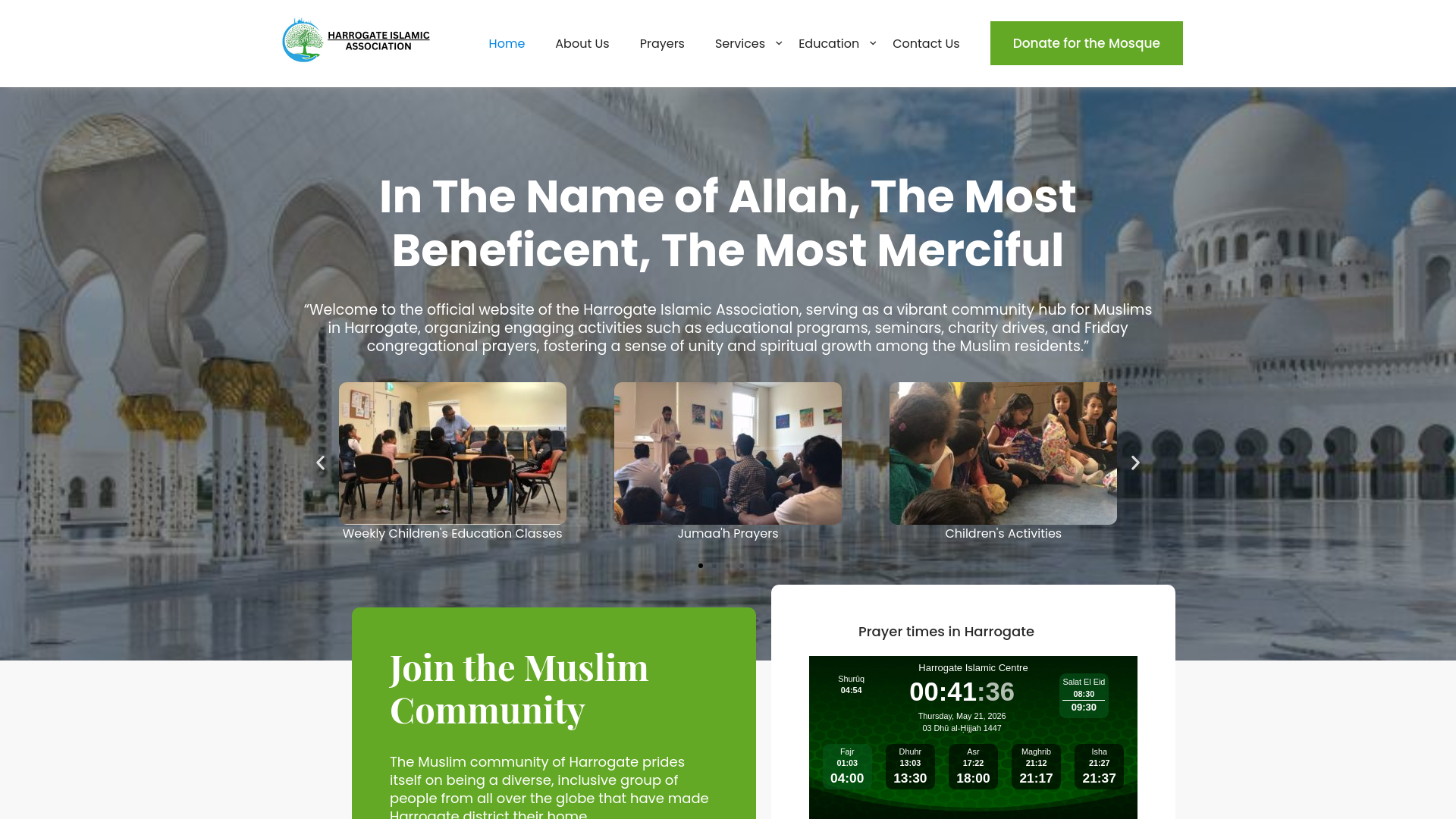 Website screenshot
