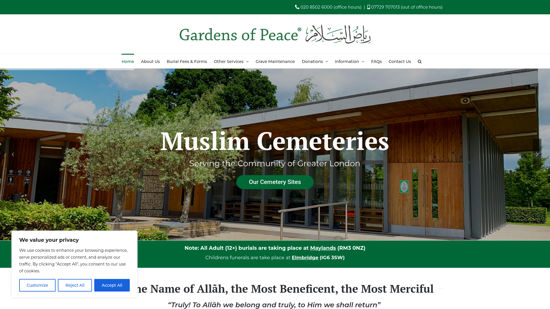 Website screenshot