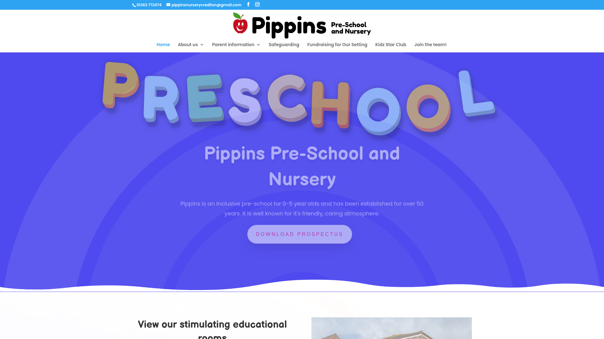 Website screenshot