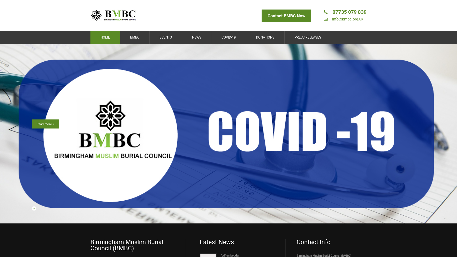 Website screenshot