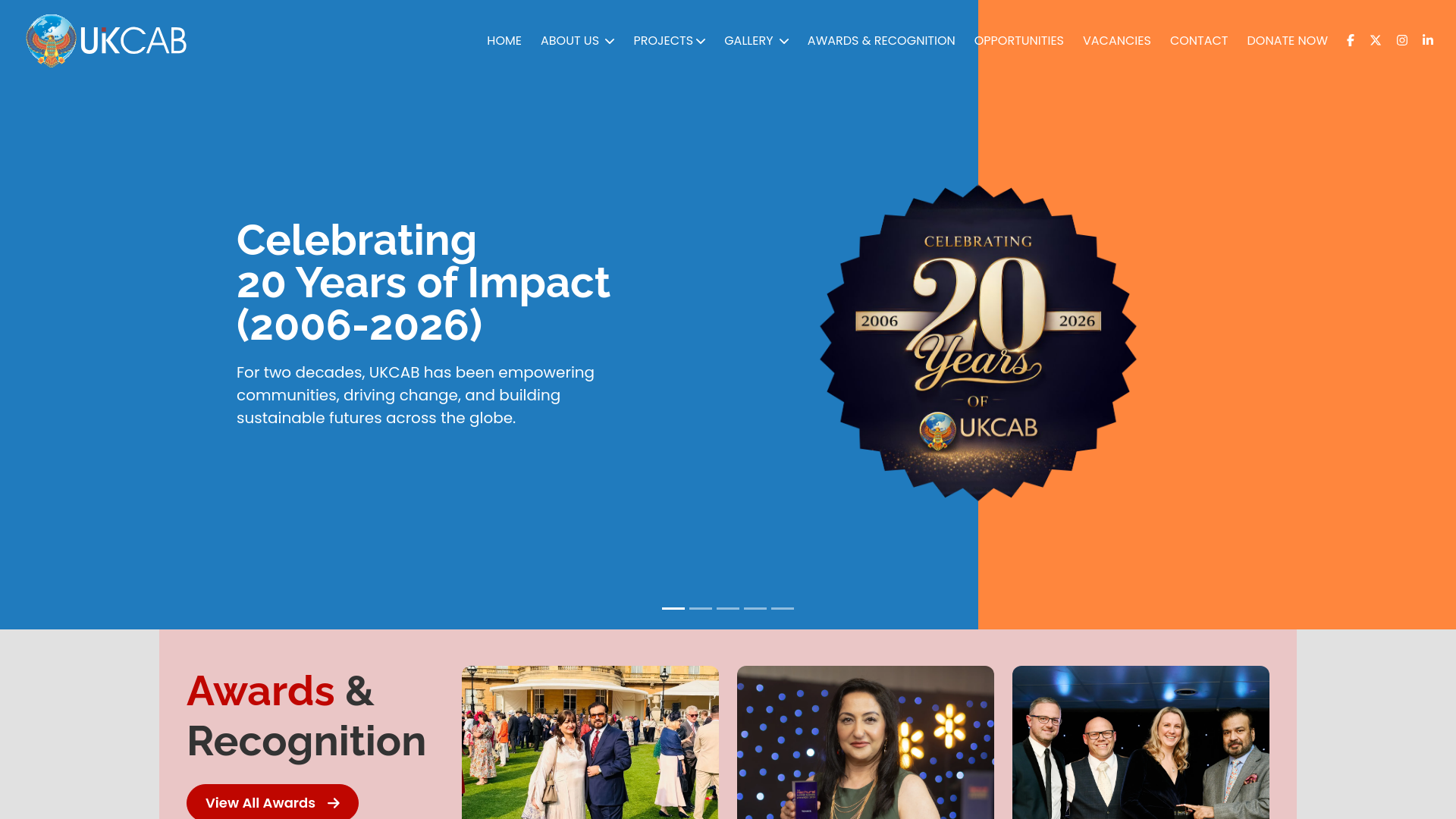 Website screenshot
