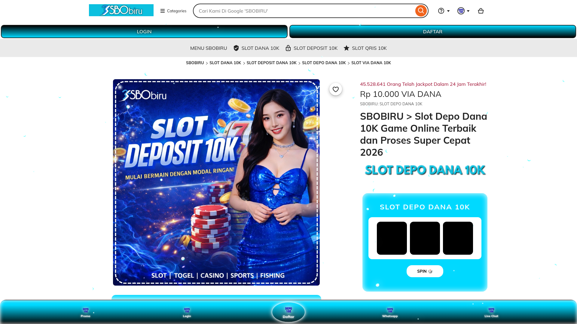 Website screenshot