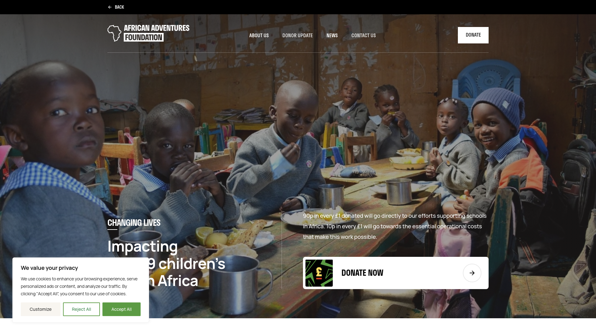 Website screenshot