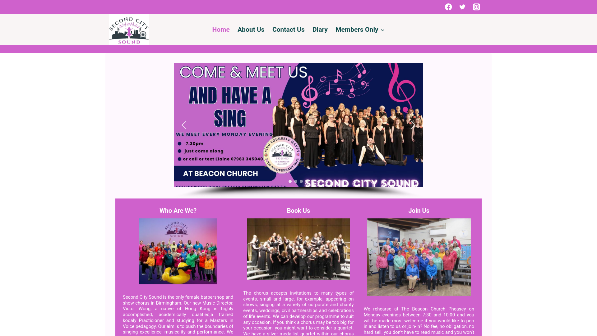 Website screenshot