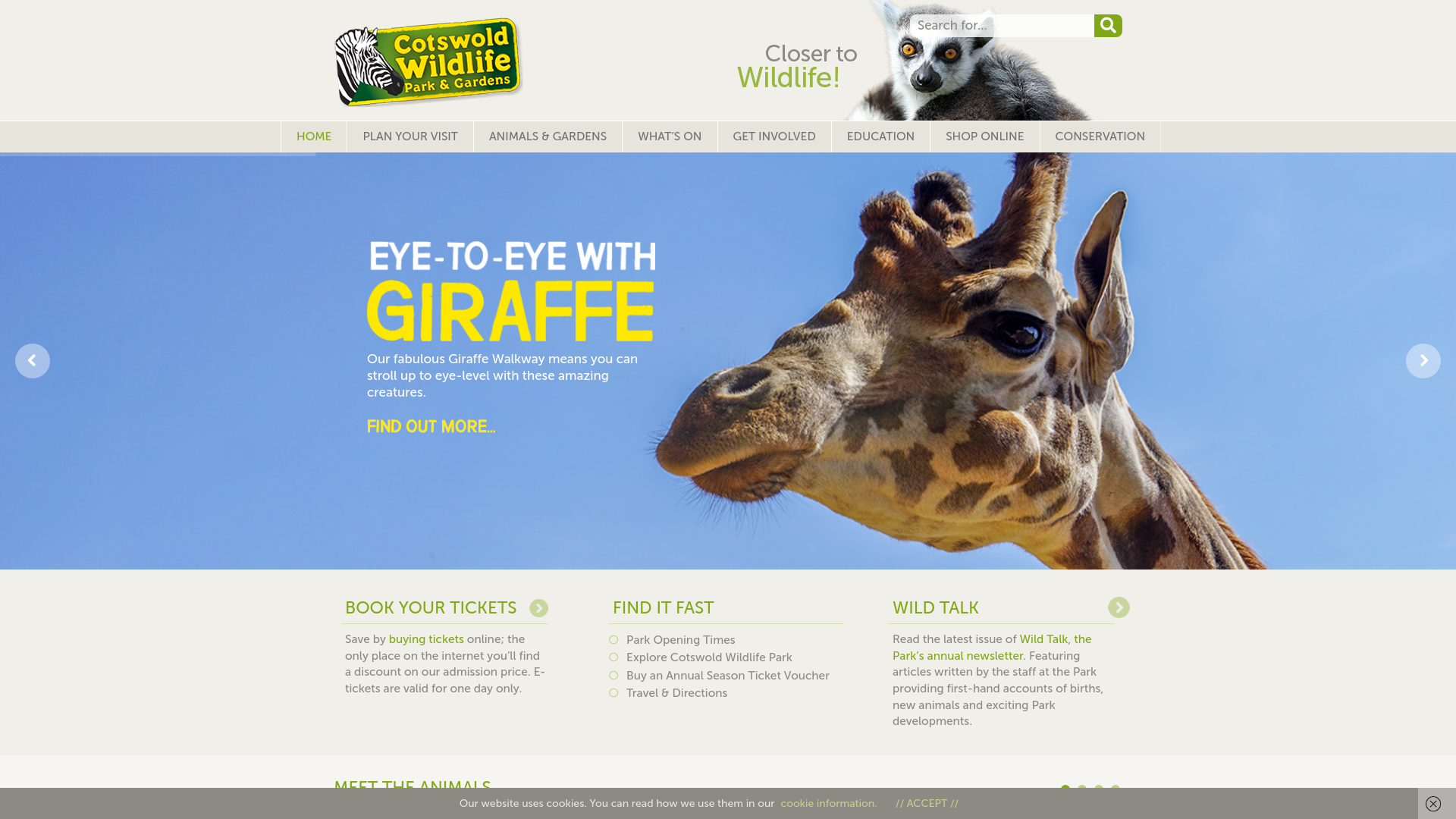 Website screenshot
