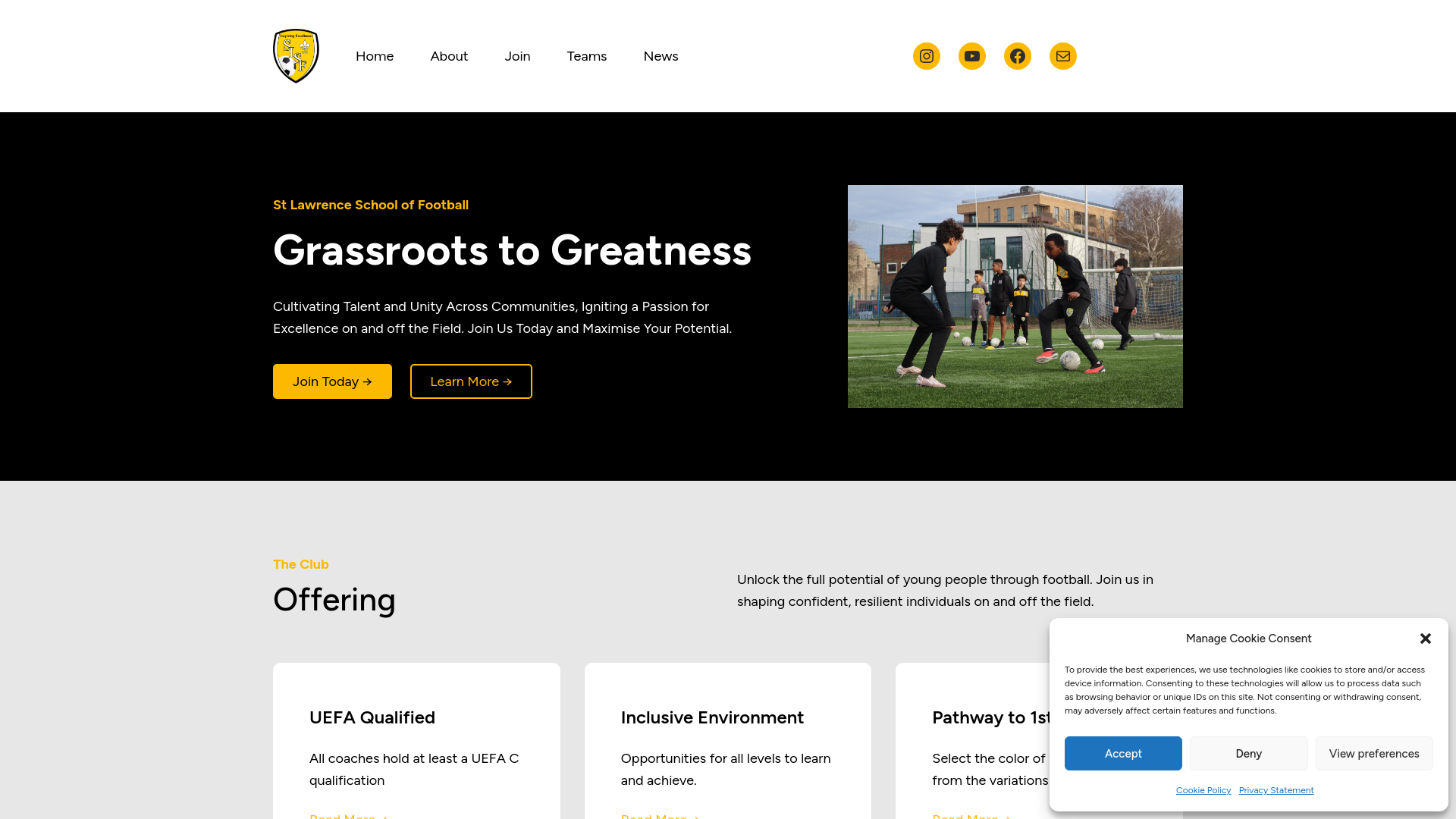 Website screenshot