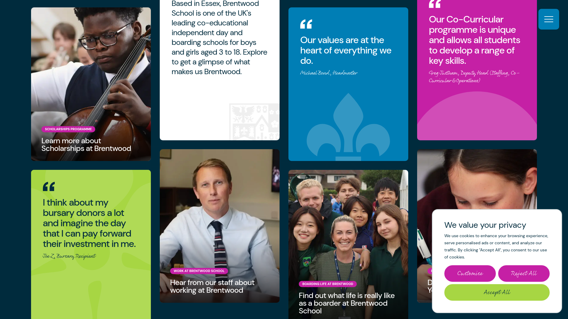 Website screenshot